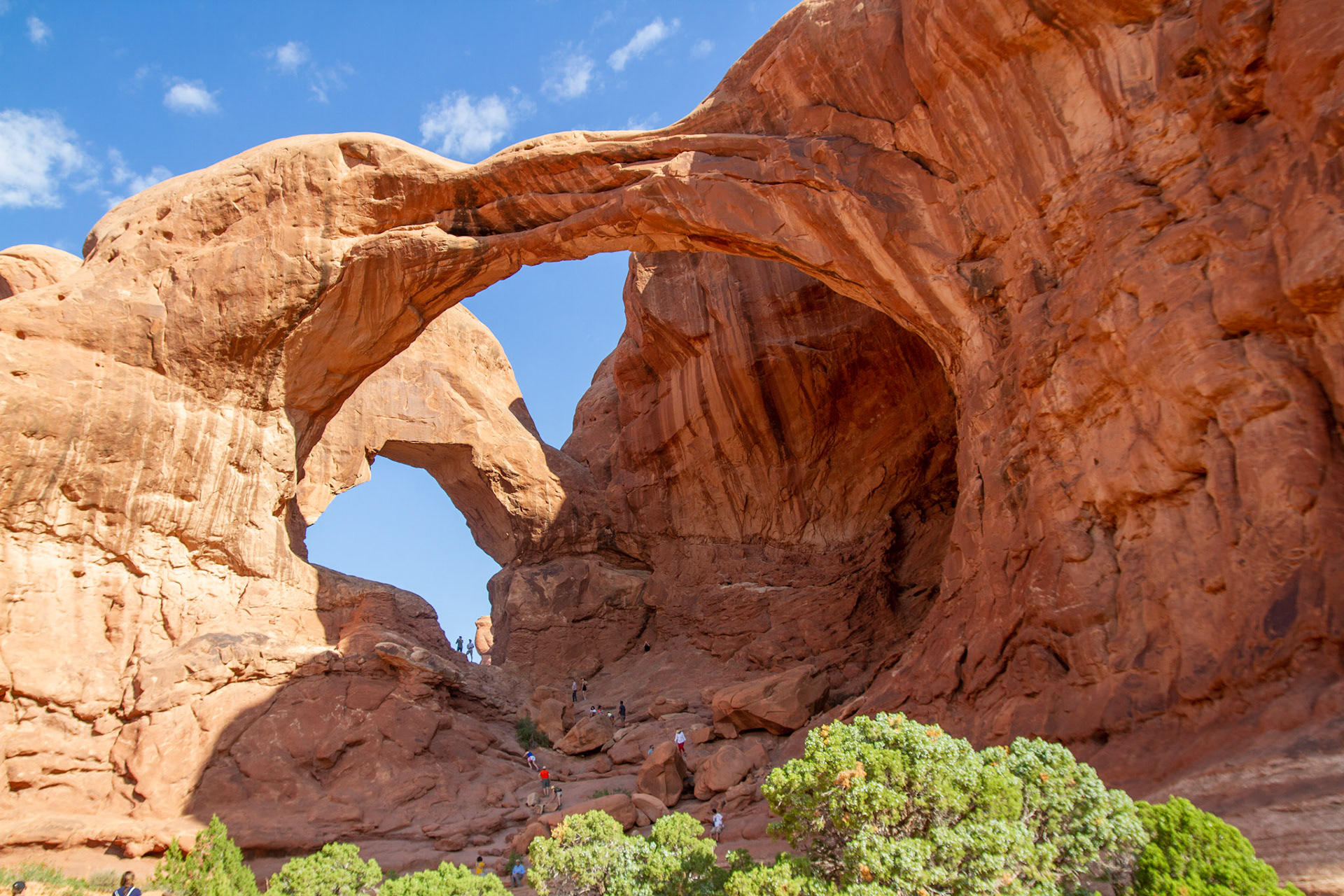 Double Arch at Arches National Park in Moab, Utah