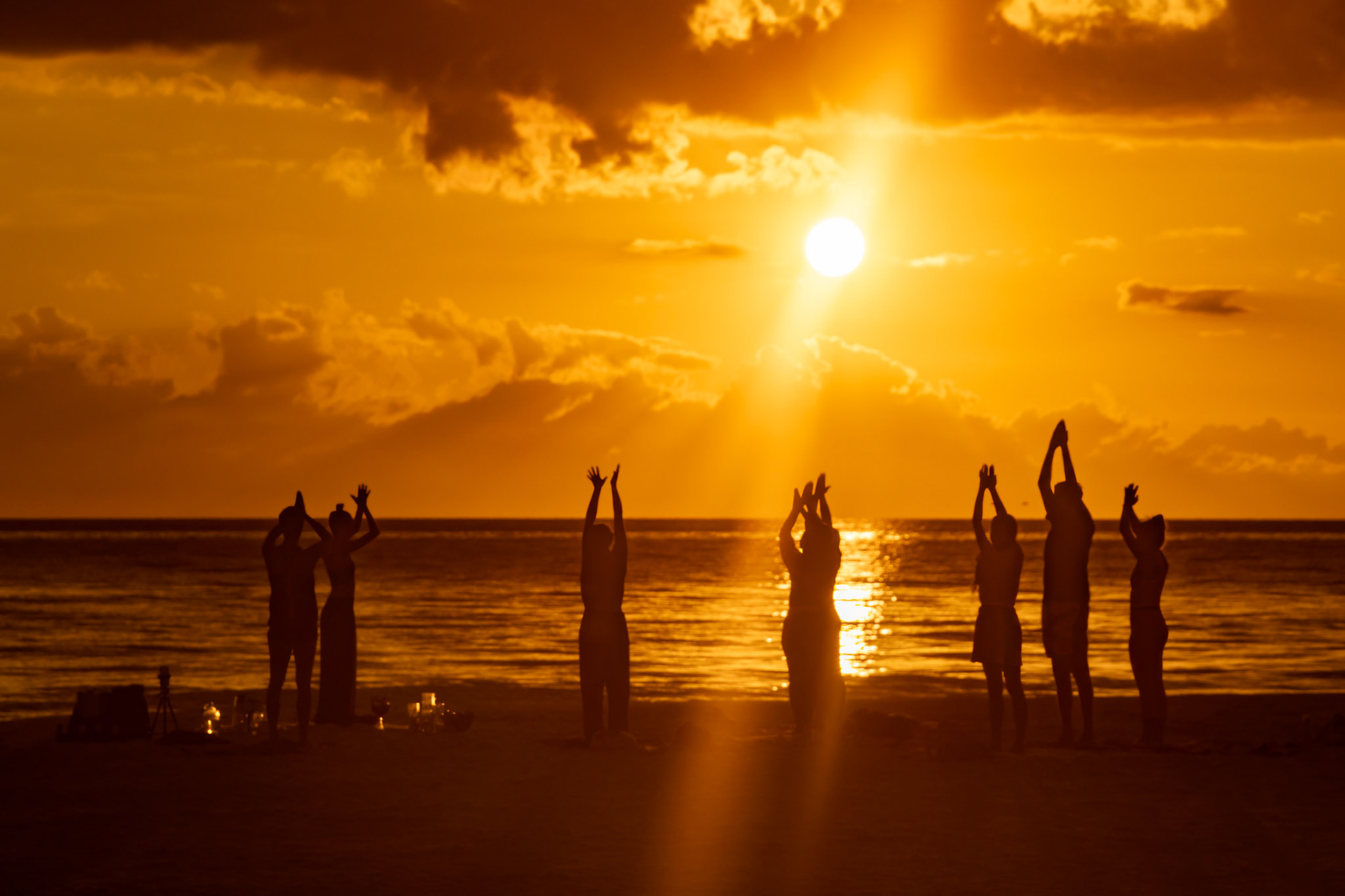 Sunset Yoga on Siesta Key