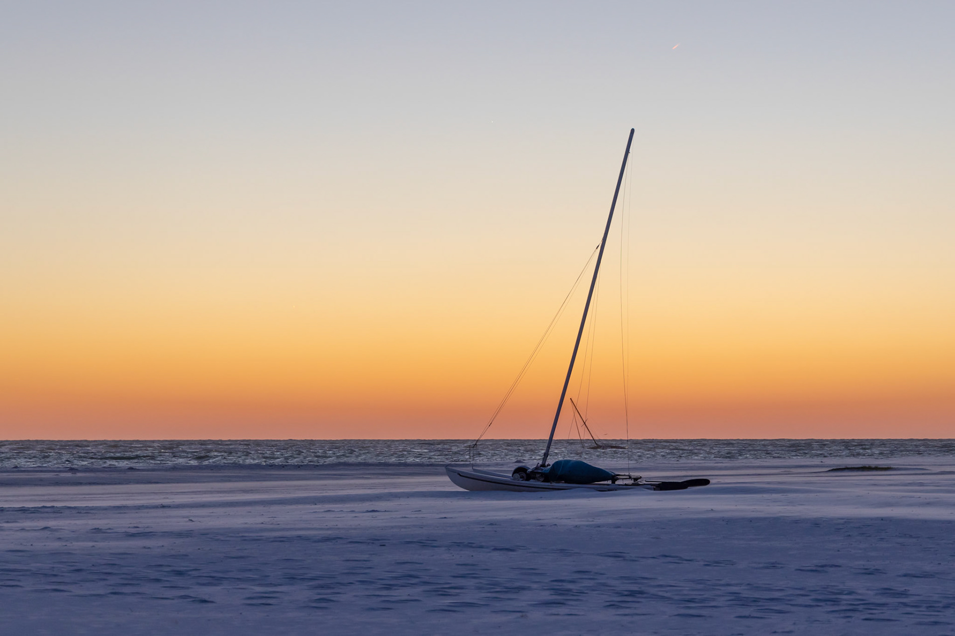 Sailboat Sunset on Siesta Key