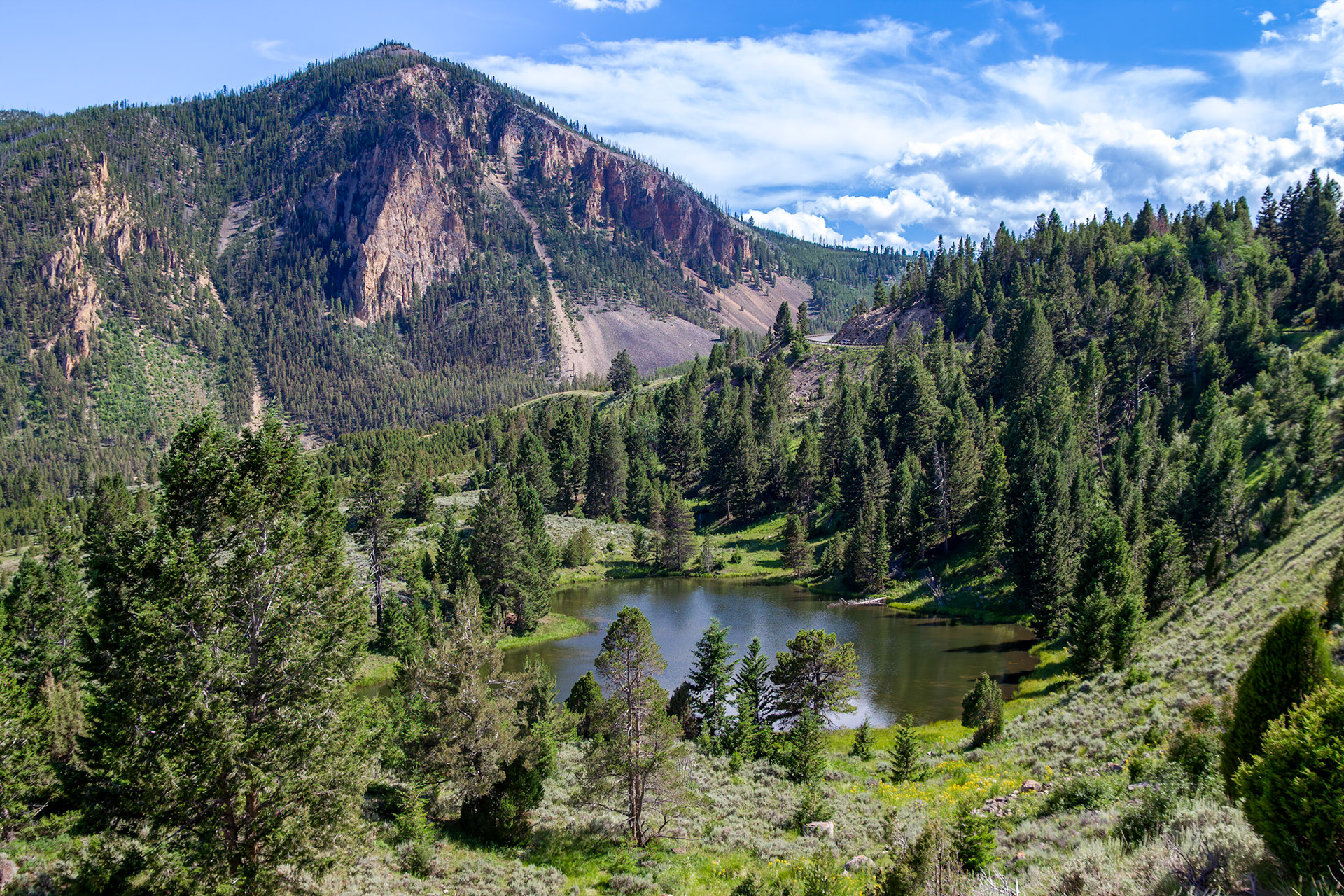 Bunsen Peak at Yellowstone