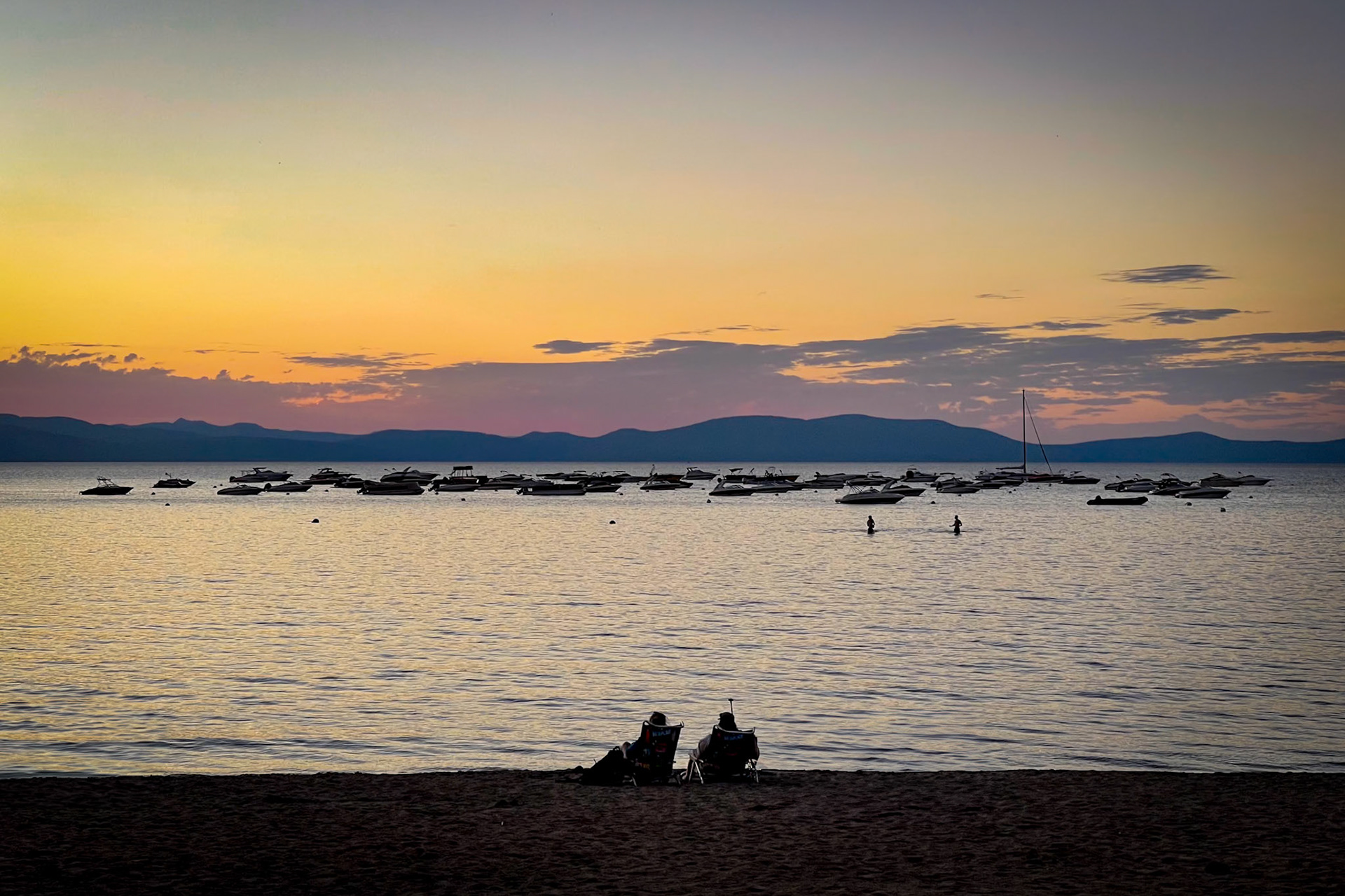 Sunset over Lake Tahoe
