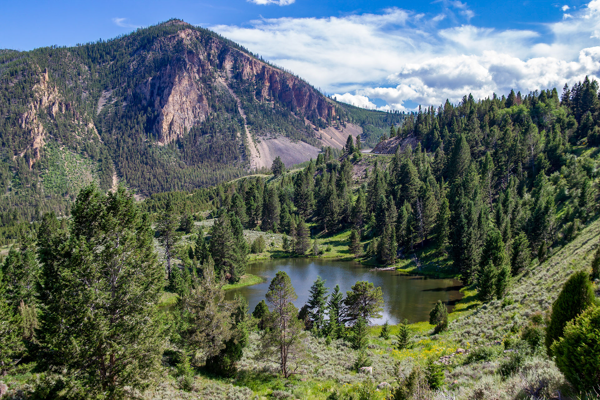 Bunsen Peak at Yellowstone