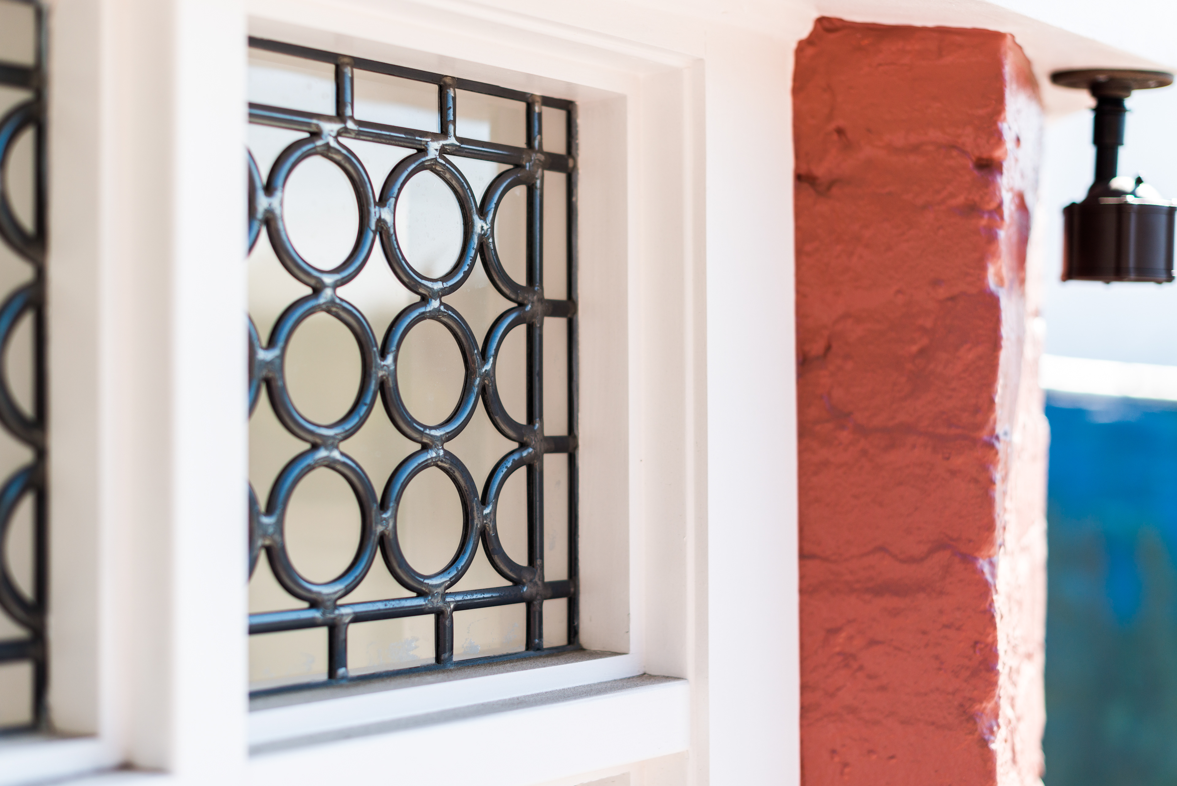 I enlisted Beveldine, Inc. to work with me in recreating lost leaded windows and other stained glass elements of the building.