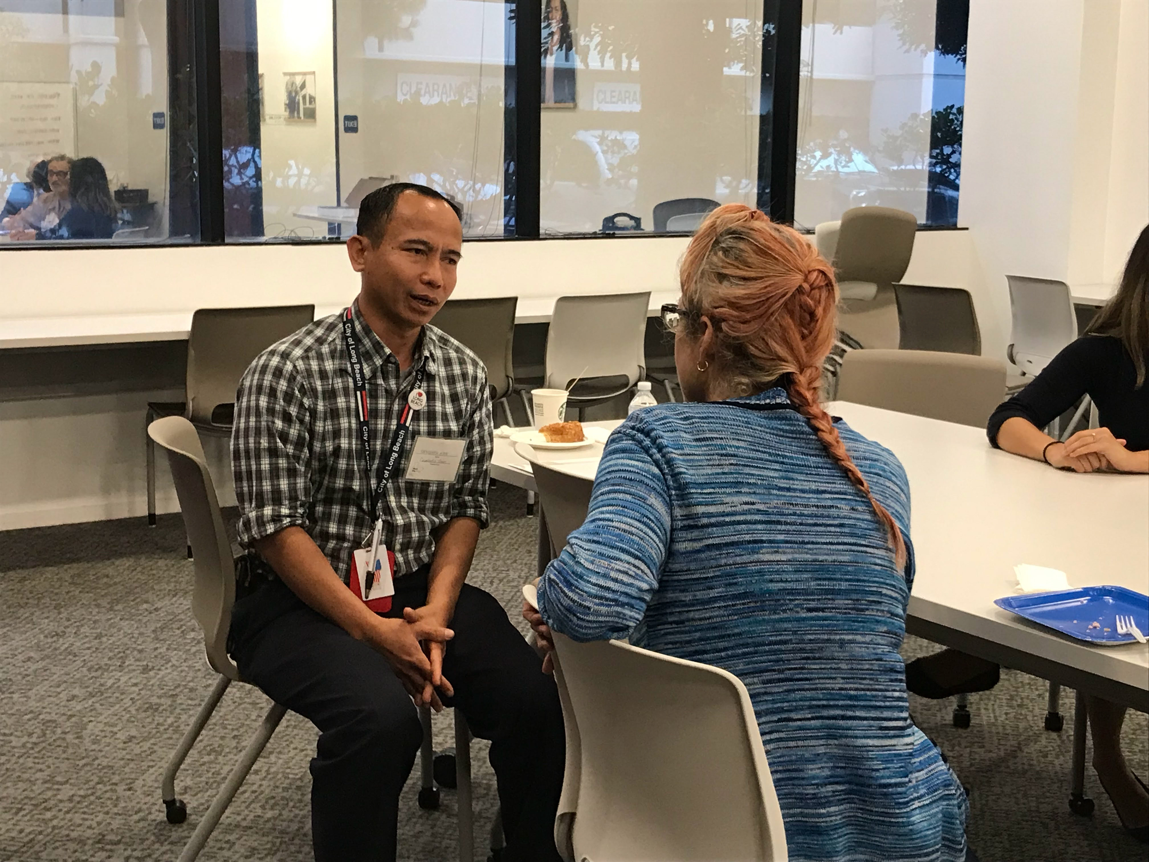 Ambassadors role play to prepare for resident questions and interactions