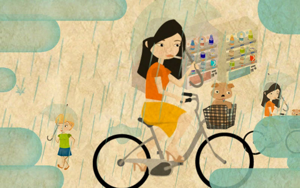 Supersparkle Goes to Japan - illustrations and animation for study abroad in Tokyo