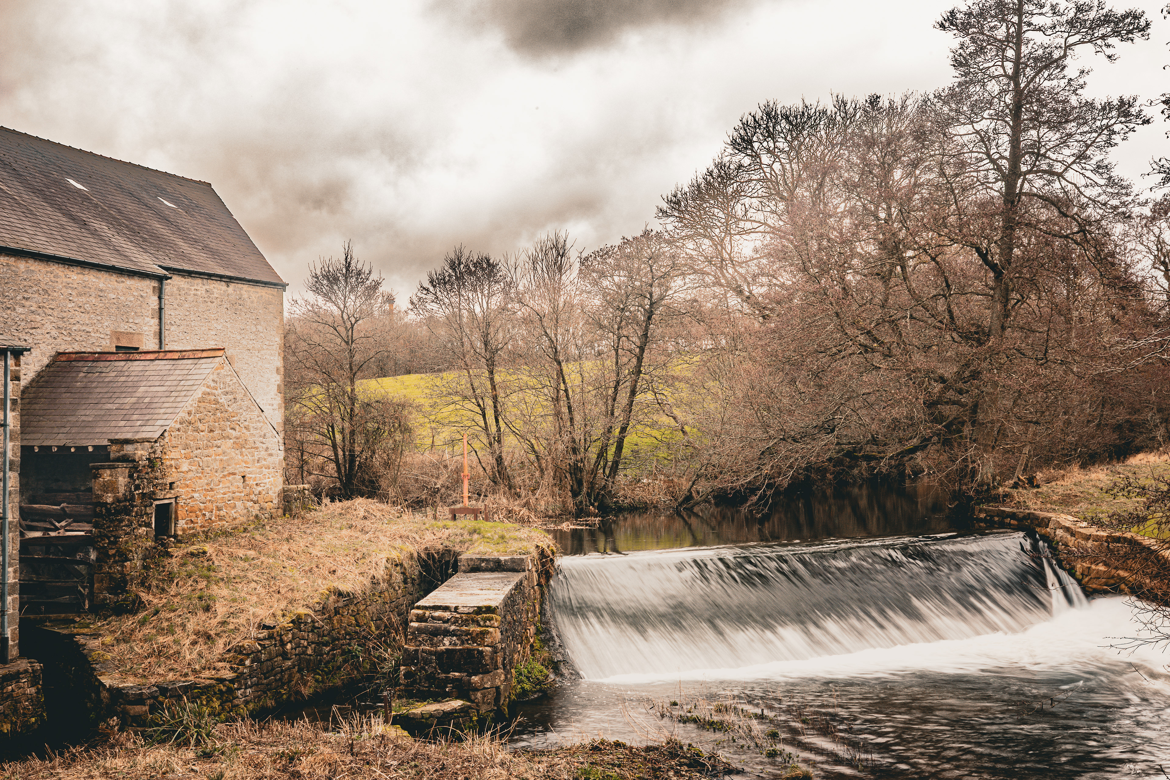 A water mill near Bradwell in the Peak District. 