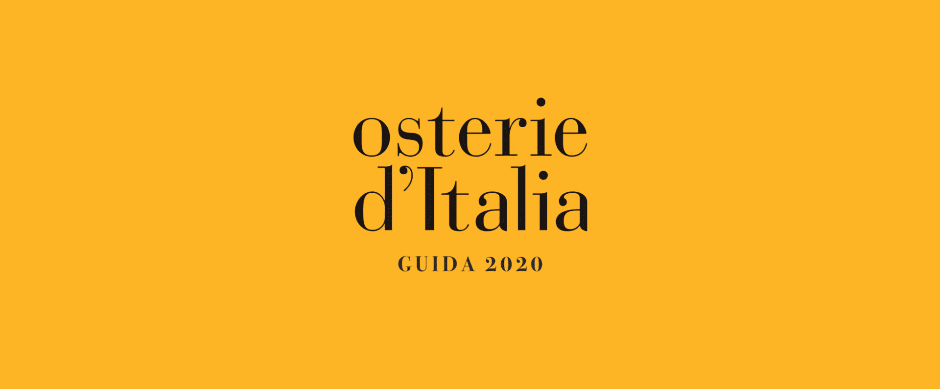 Restyling di collana per Osterie d'Italia di Slowfodd.