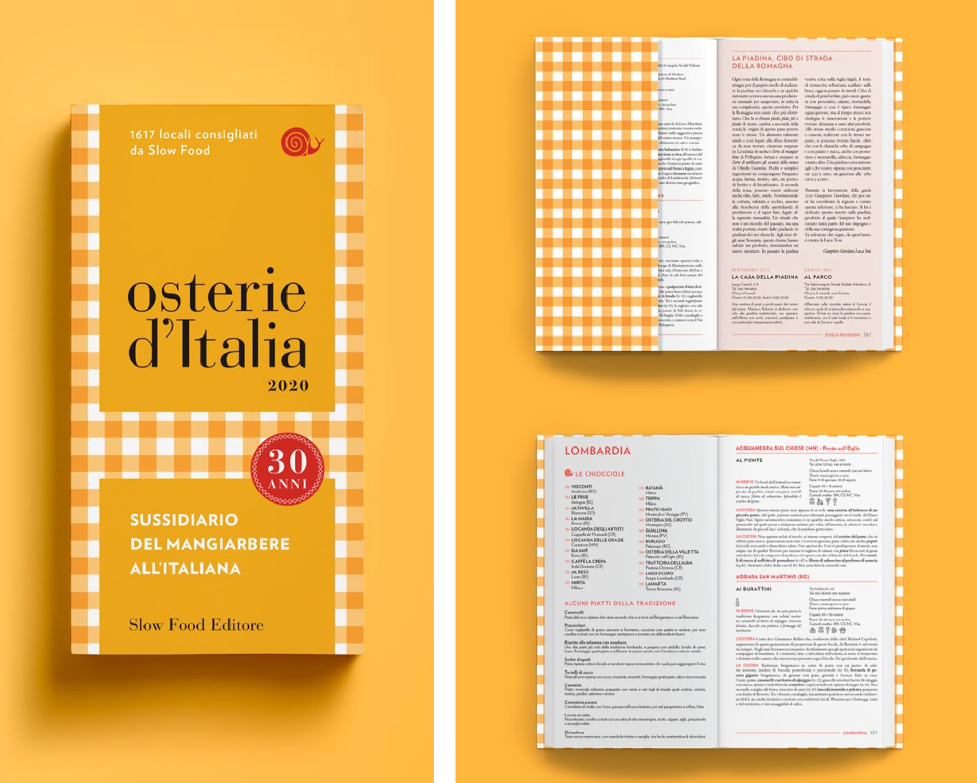 progetto grafico di copertina e di collana. Progetto grafico del layout degli interni per slowfood italia. Grafica editoriale di alice iuri.