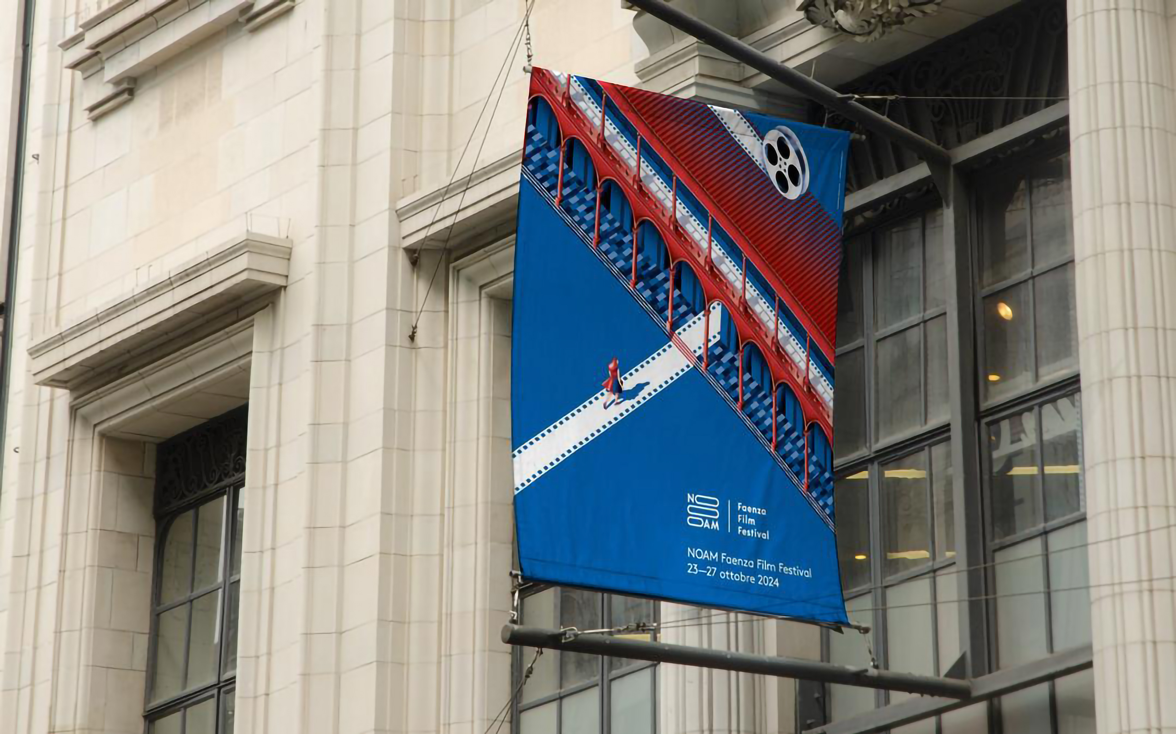 noam film festival, illustrazione e comunicazione per il festival di cinema di faenza. Di alice iuri: grafica editoriale udine e milano