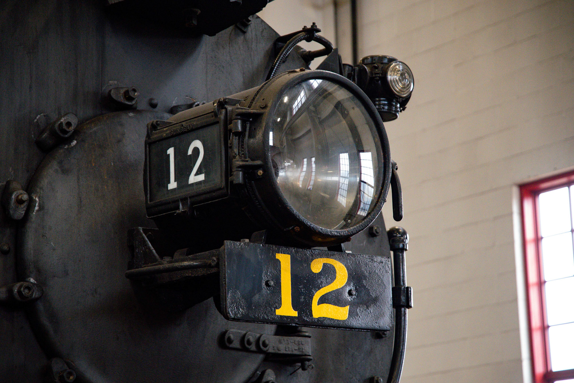 Morehead &amp; North Fork 0-6-0 No. 12 at the Age of Steam roundhouse, Jan. 13, 2022