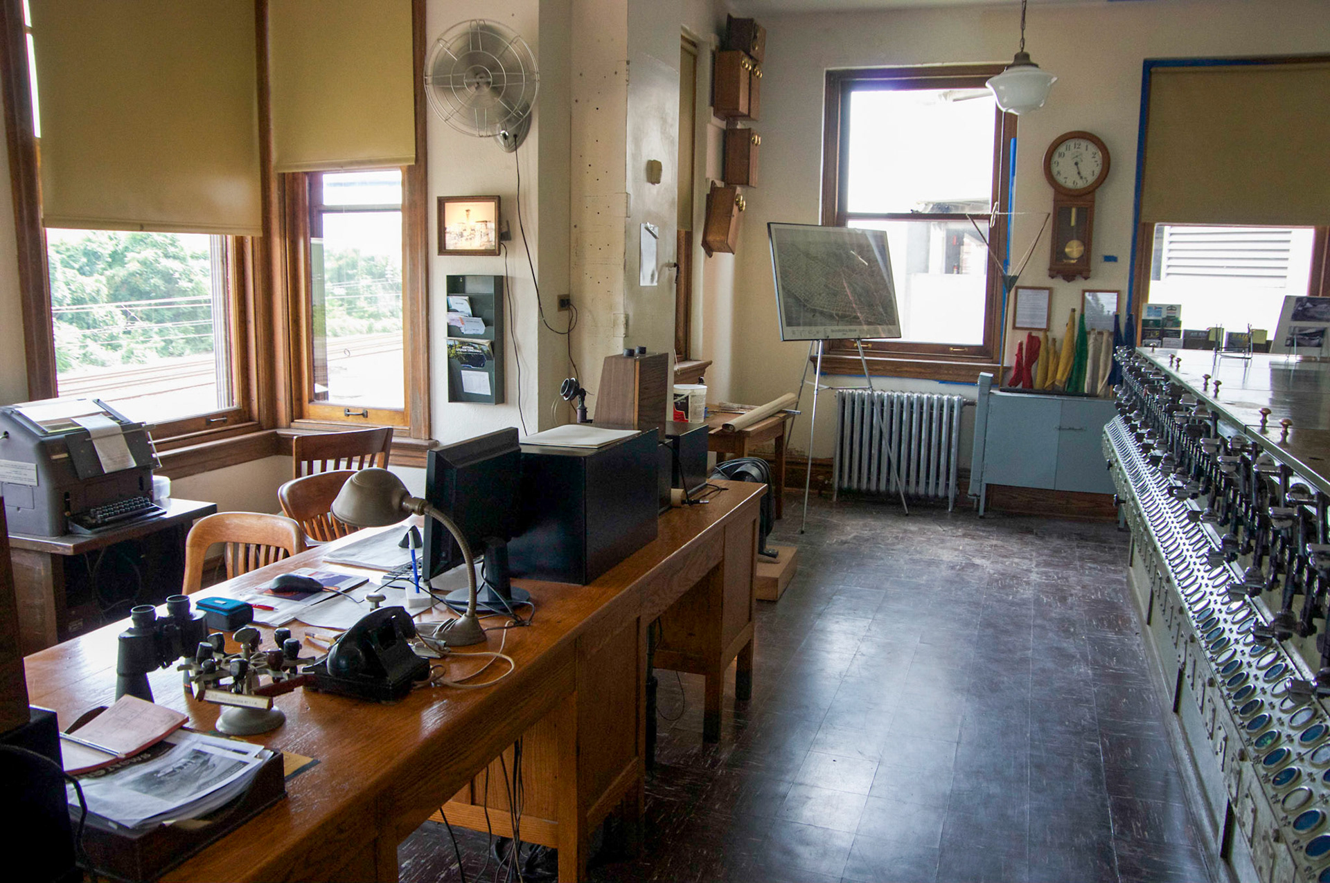 The interior of Harris Tower