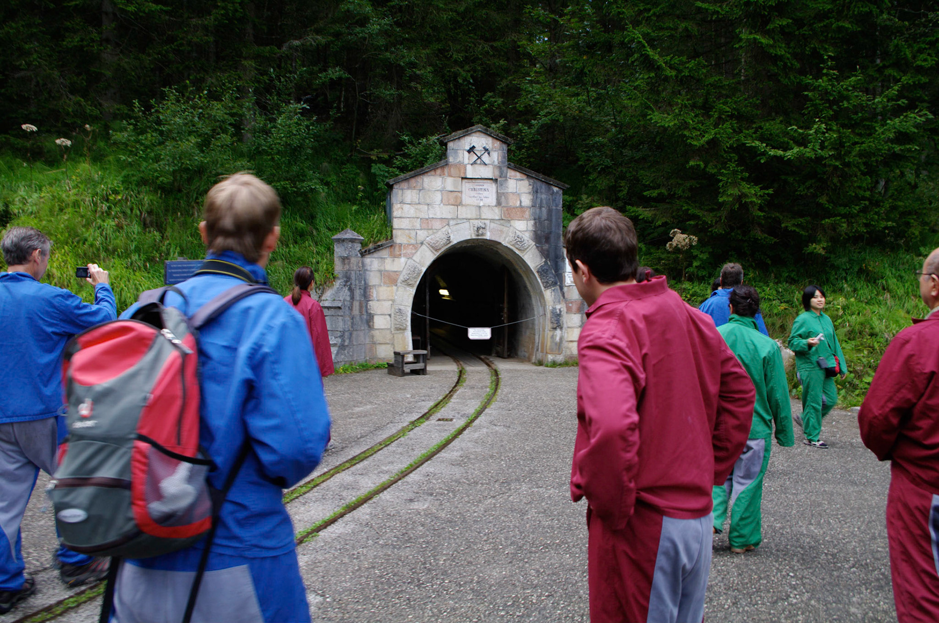 Mine train in Hallstadt
