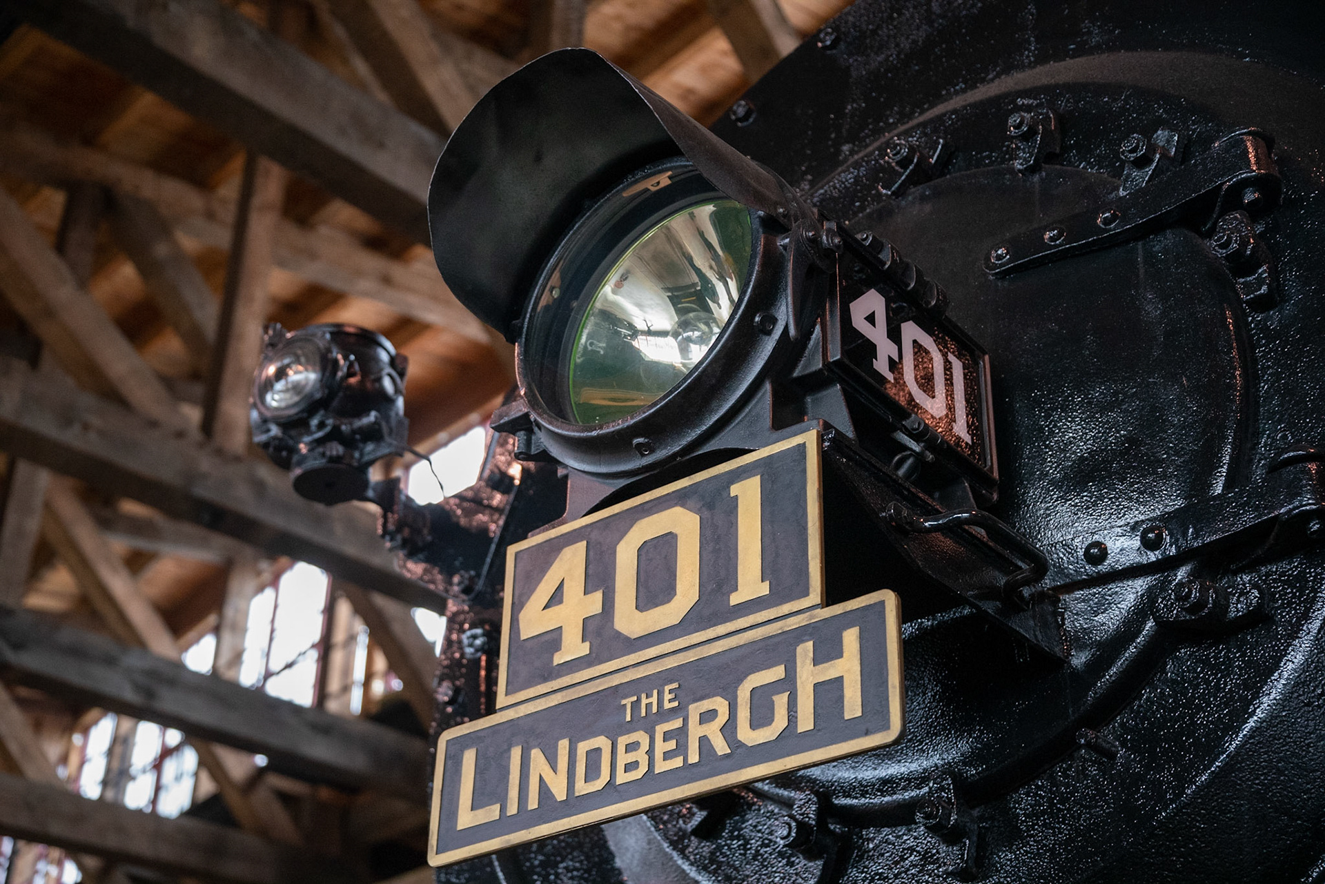 Alabama, Tennessee &amp; Northern 2-10-0 No. 401 at the Age of Steam roundhouse, Jan. 13, 2022
