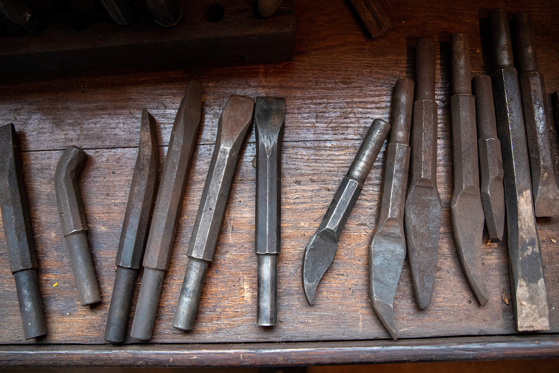 Chisels at theAge of Steam roundhouse, Jan. 13, 2022