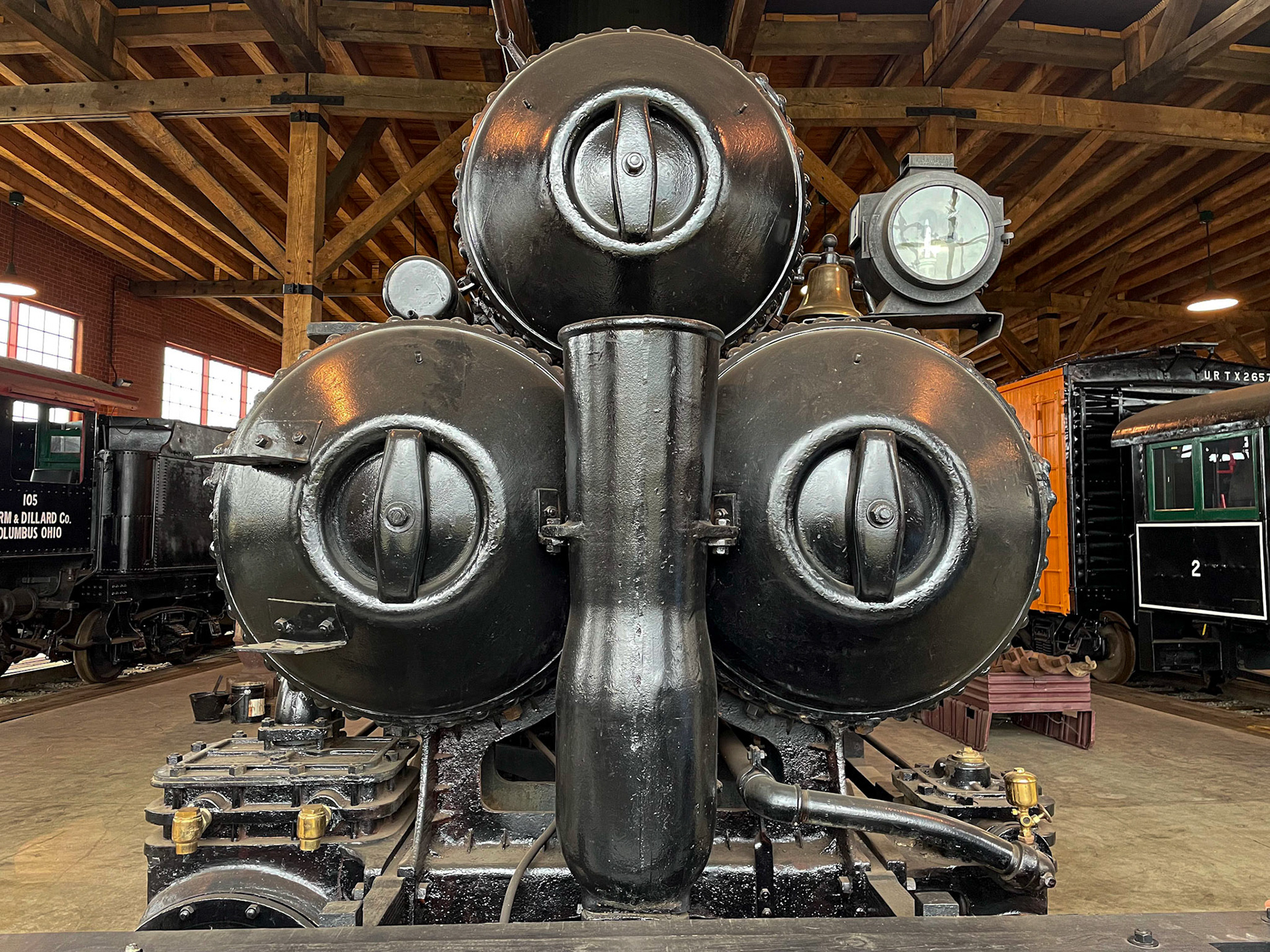 Compressed Air 0-4-0 No. 1 built by H.K. Porter – Pittsburgh, Penn. in November 1915. Loco ran on compressed air (Pneumatic) known as a "fireless boiler" at the Age of Steam roundhouse, Jan. 13, 2022