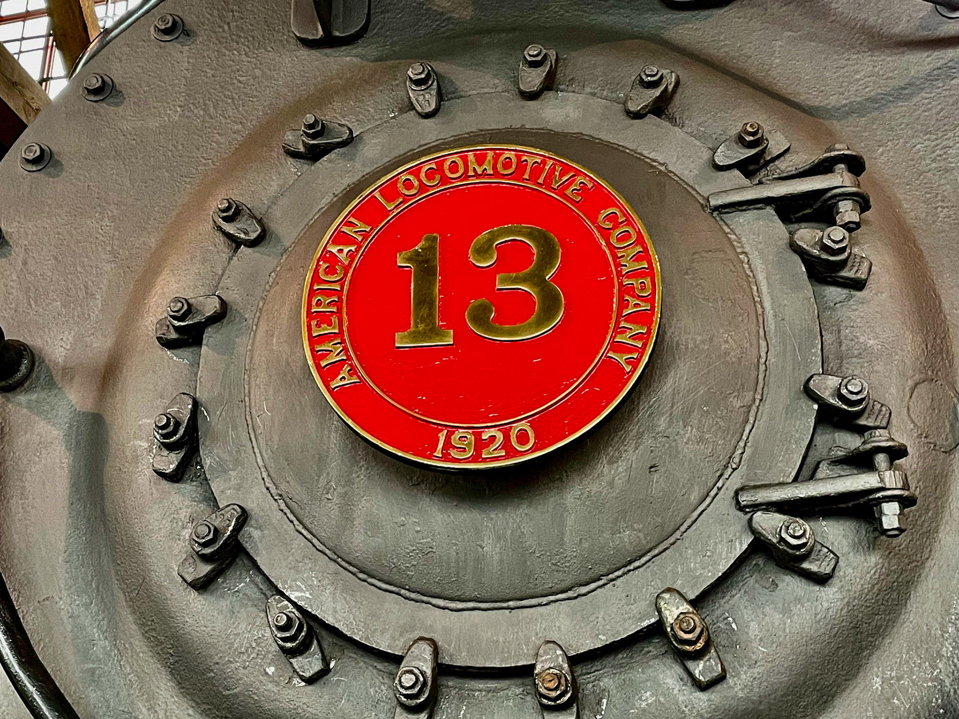 Buffalo Creek &amp; Gauley 2-8-0 No. 13 at the Age of Steam roundhouse, Jan. 13, 2022
