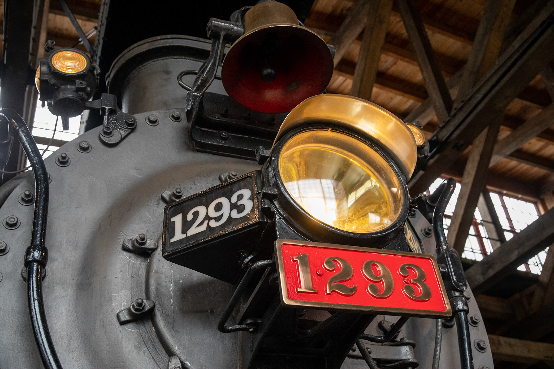 Canadian Pacific 4-6-2 No. 1293 at the Age of Steam roundhouse, Jan. 13, 2022