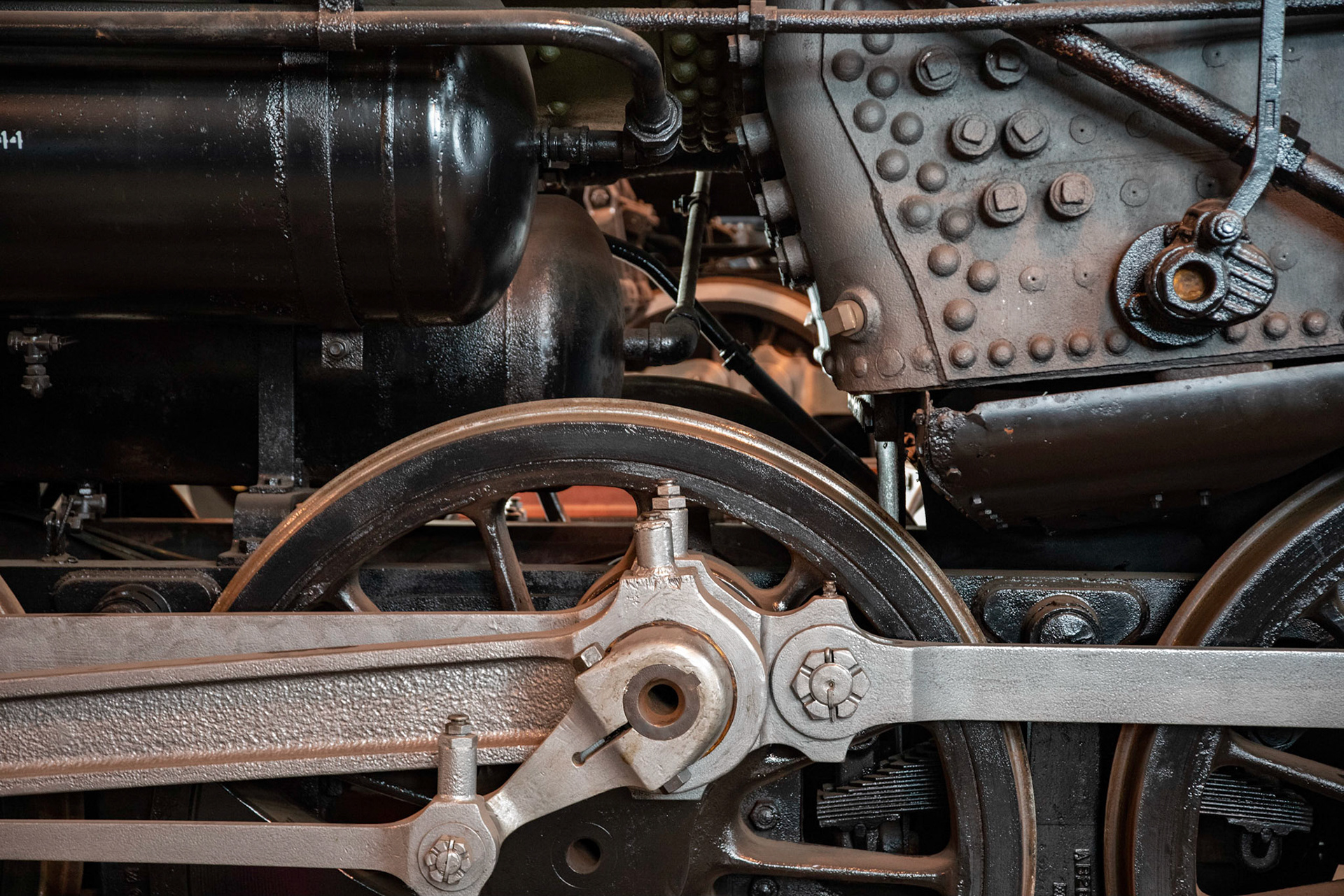 US Army 2-8-0 No. 2630 at the Age of Steam roundhouse, Jan. 13, 2022
