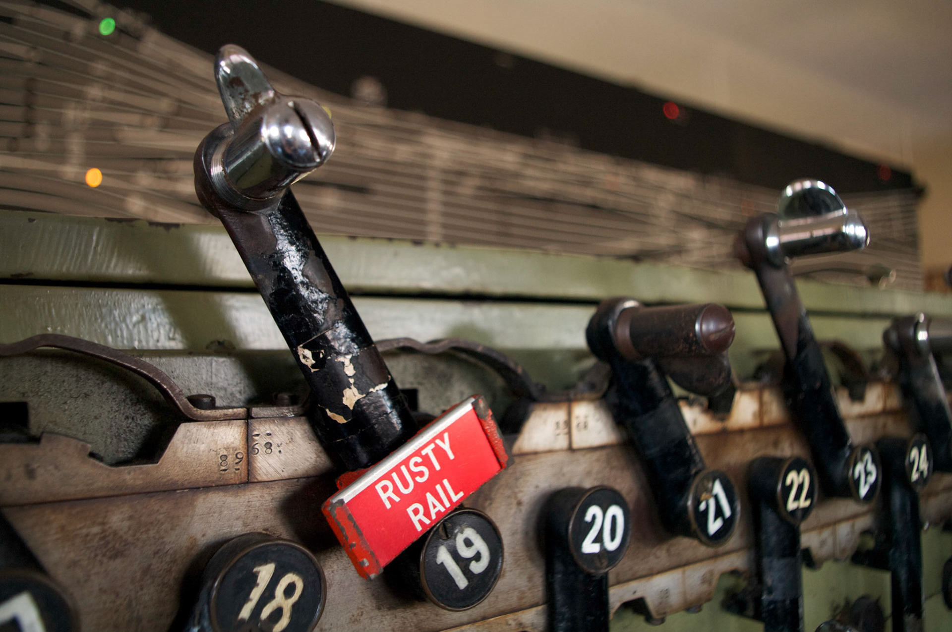 Tags were placed on out-of-service levers