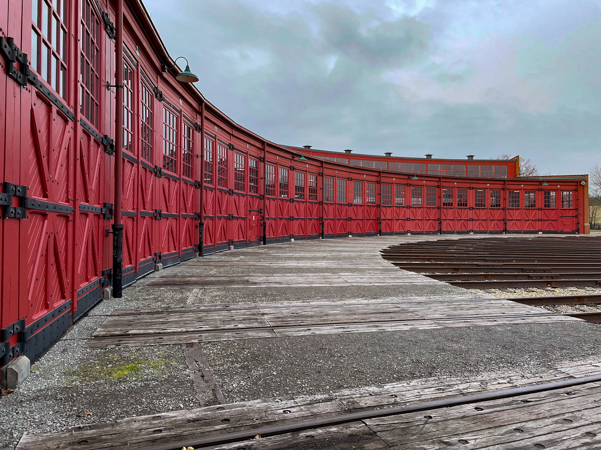 18 stalls at the Age of Steam roundhouse, Jan. 13, 2022