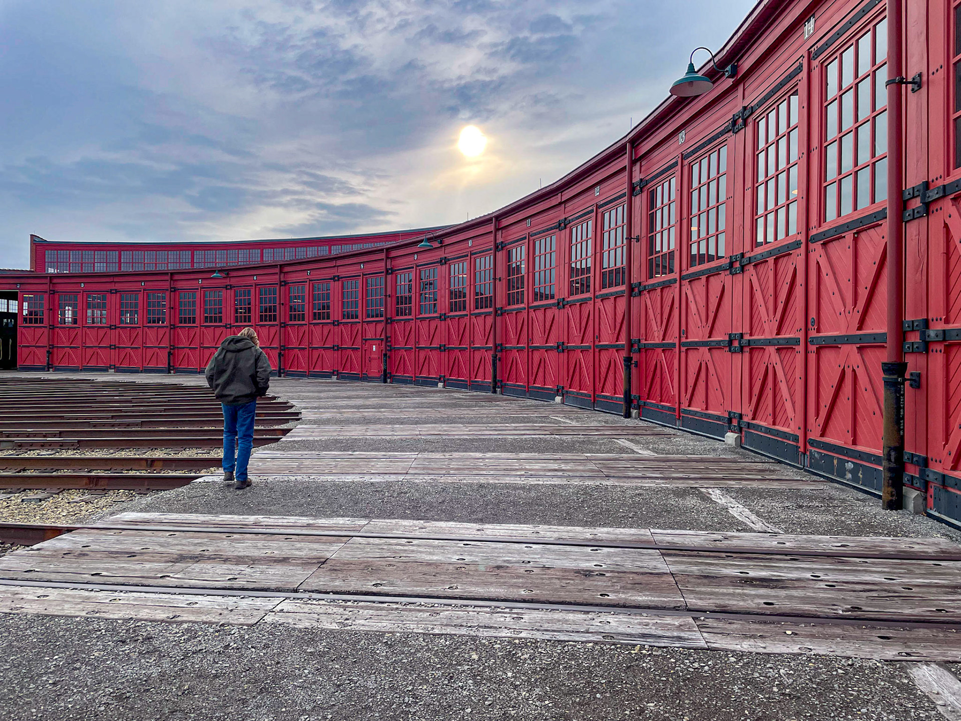 18 stalls at the Age of Steam roundhouse, Jan. 13, 2022