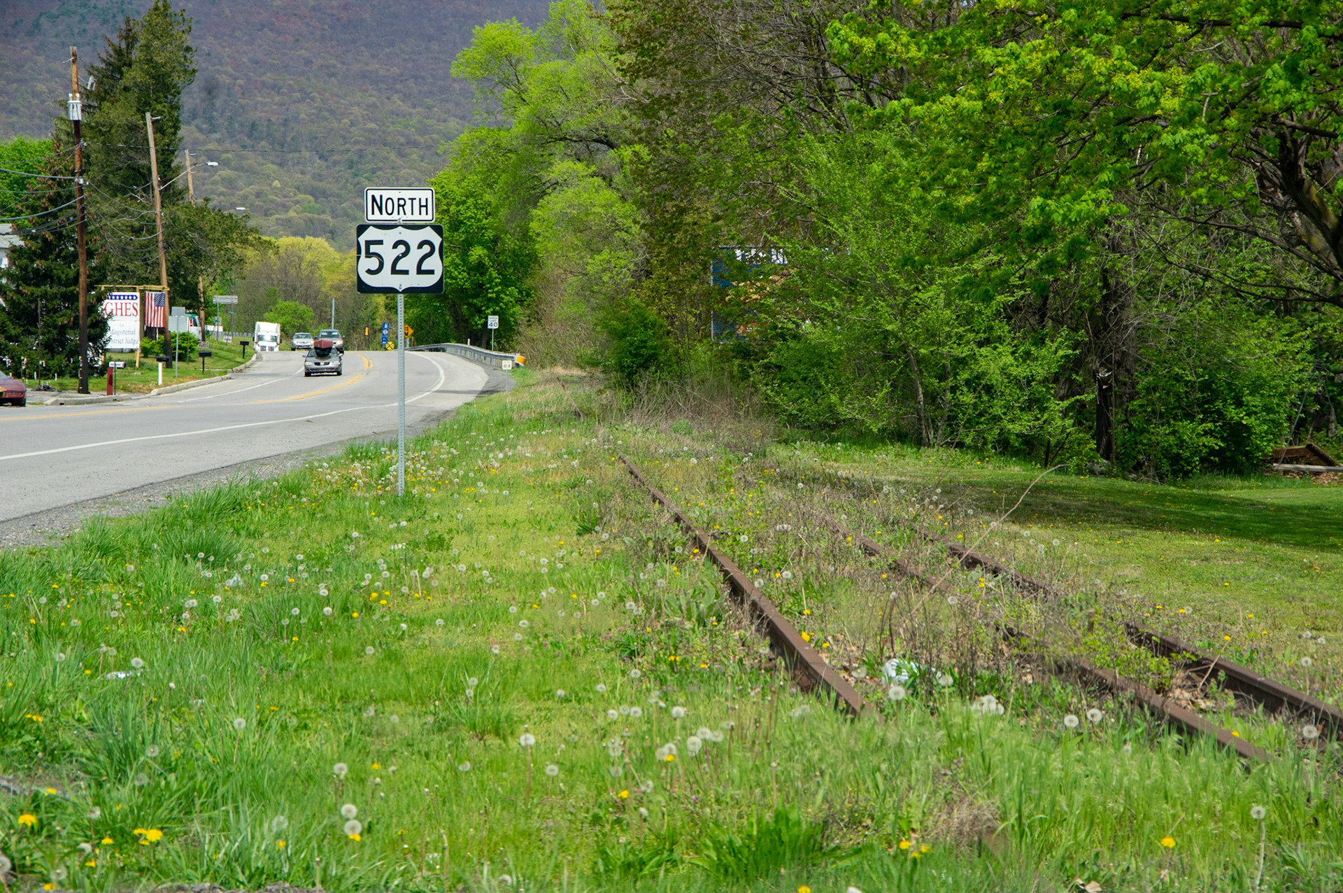 Abandonded East Broad Top narrow-gauge cars in Mt. Union, Pa. on April 23, 2017.