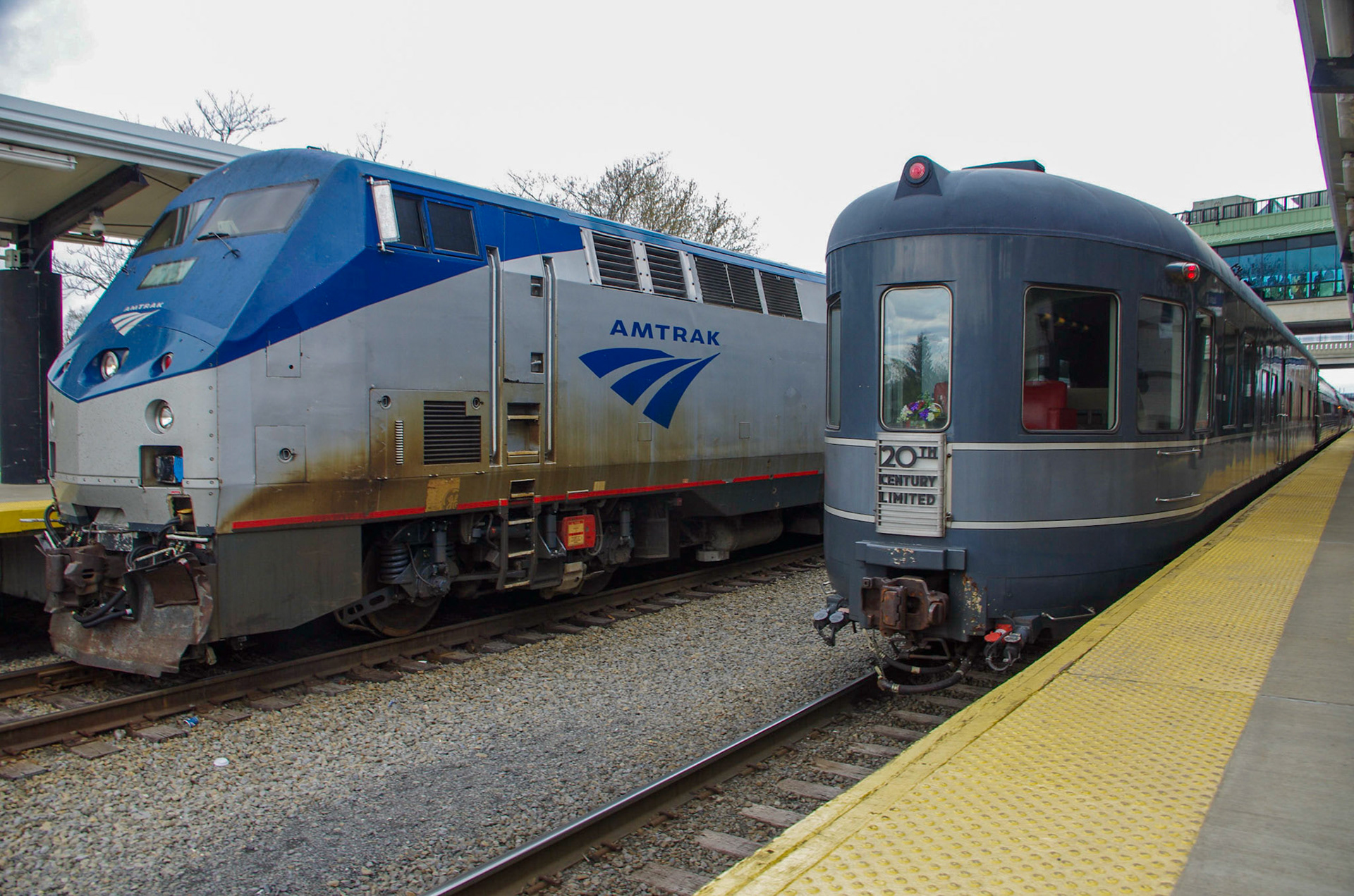 At the Albany-Rensselaer station