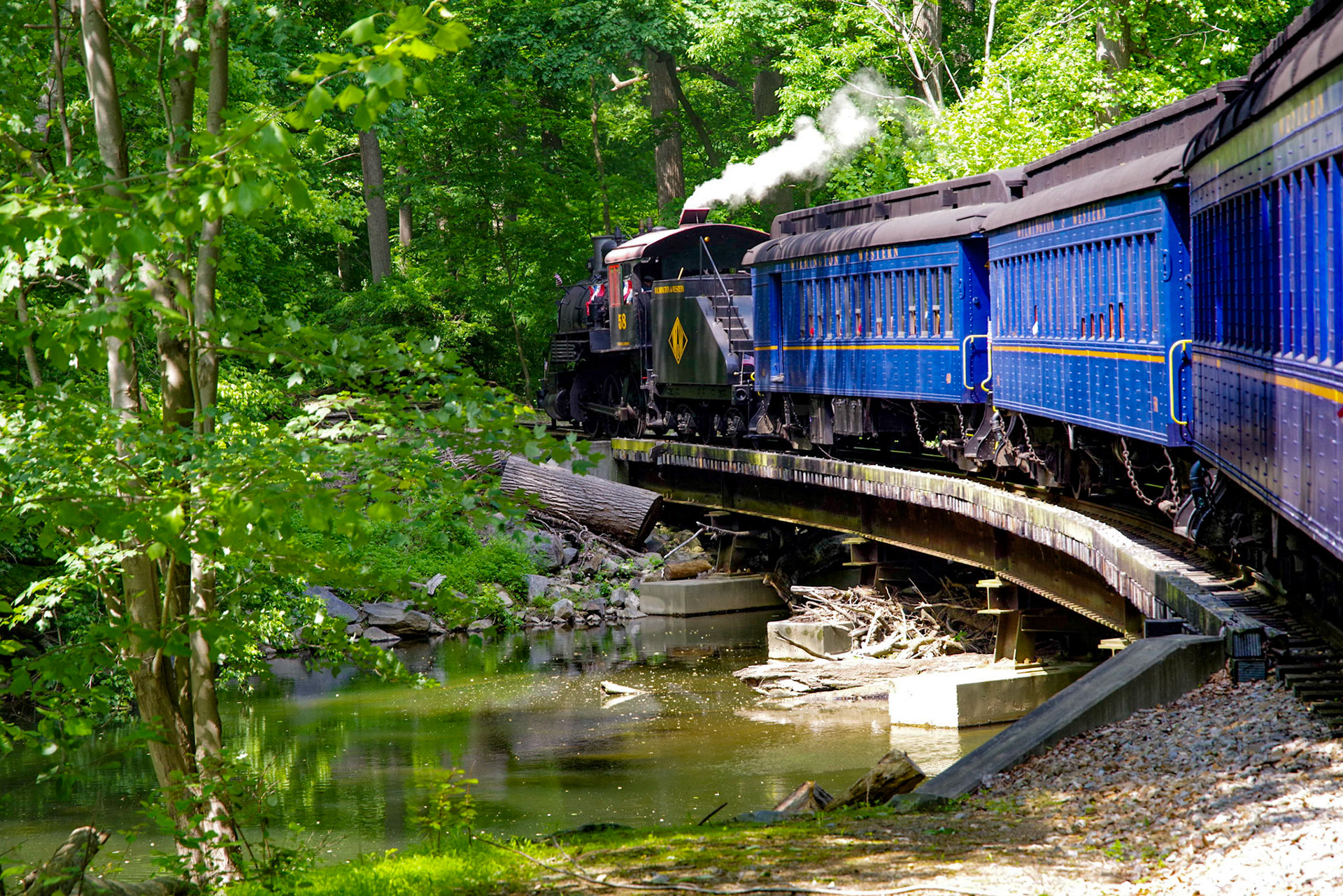 Riding the Wilmington & Western on May 25, 2019