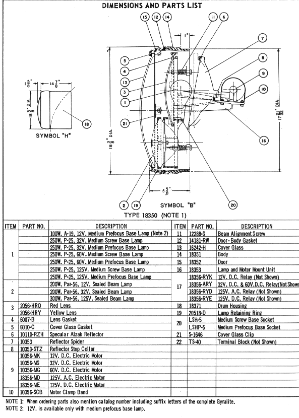 From parts manual