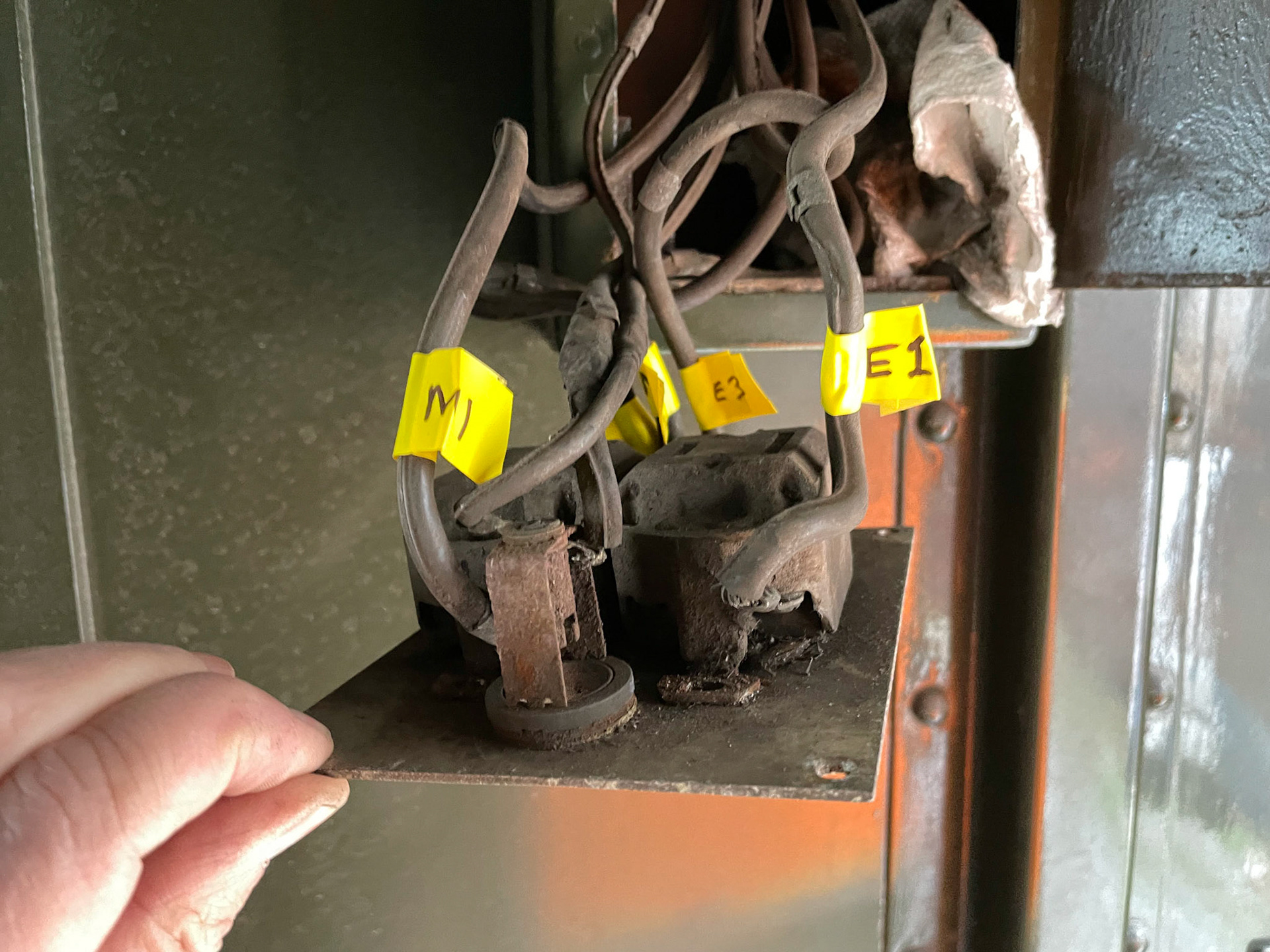 Inside the switch panel