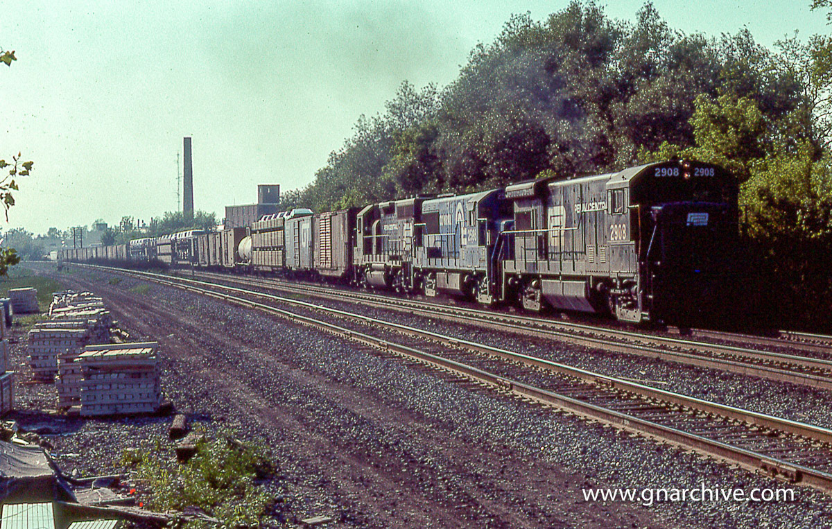 6:02 PM - EB Conrail freight with CR 2908, 2586