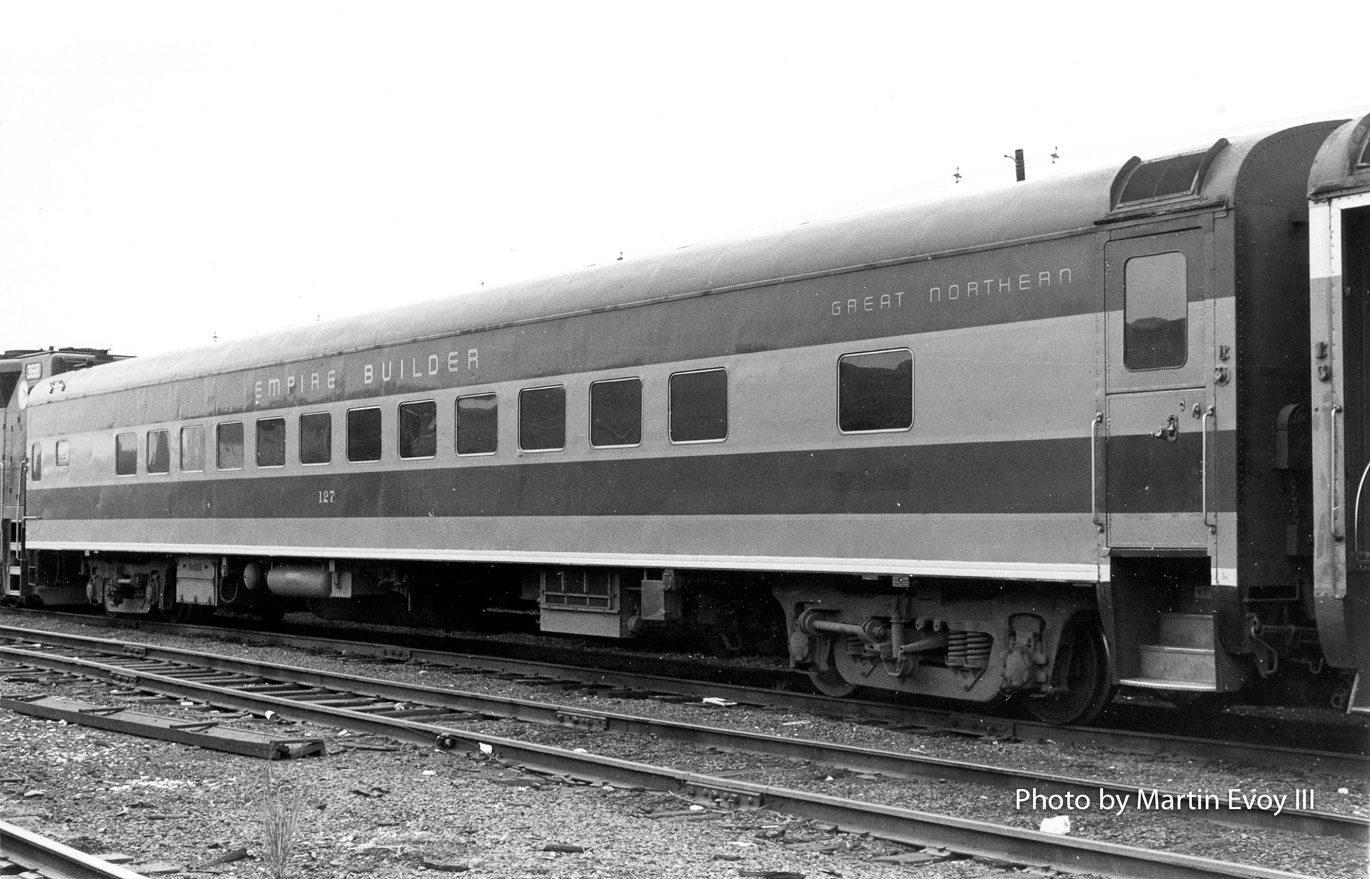 Former GN 1224 48-seat coach, NJT 127, right side.