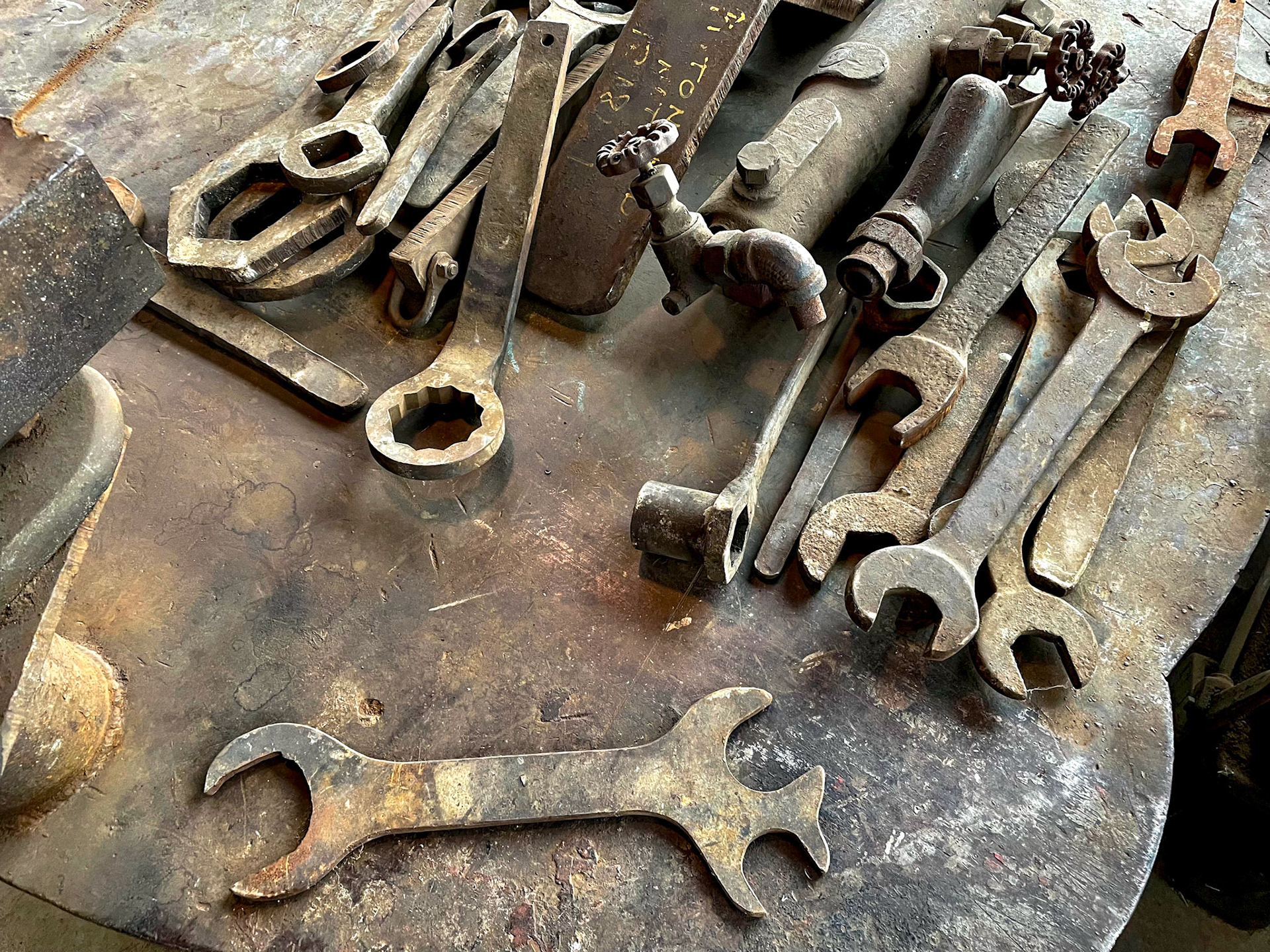 Tools at the Age of Steam roundhouse, Jan. 13, 2022