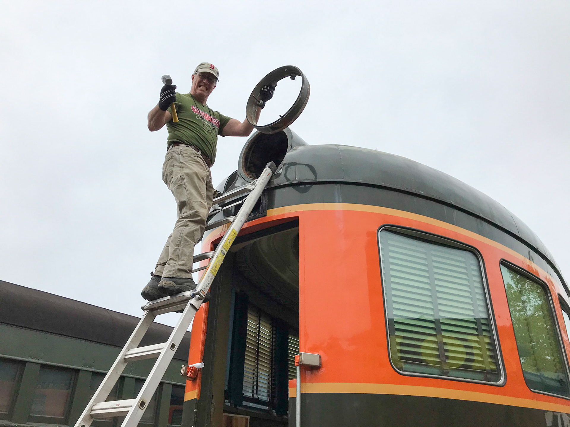 Jeff liberates the aluminum housing