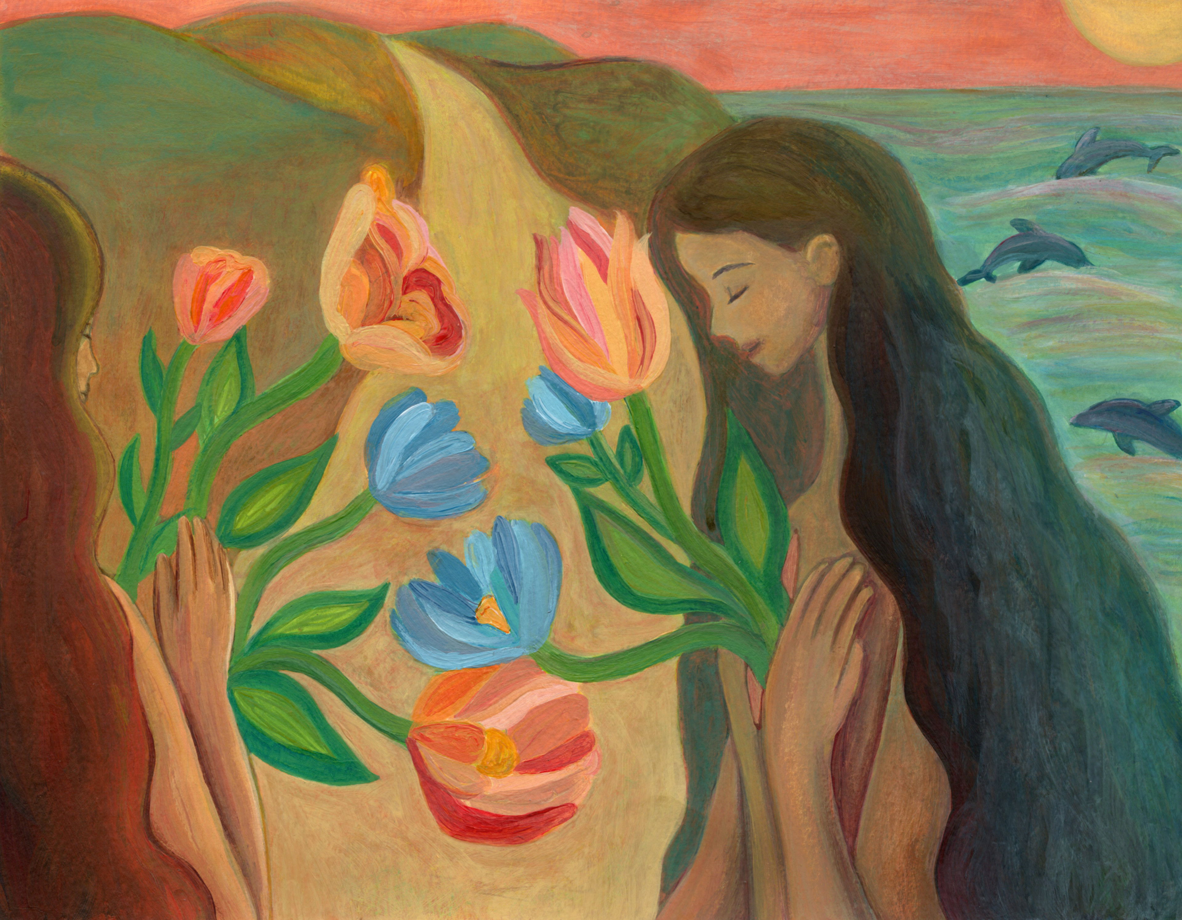 Flowers at Sunset 2021