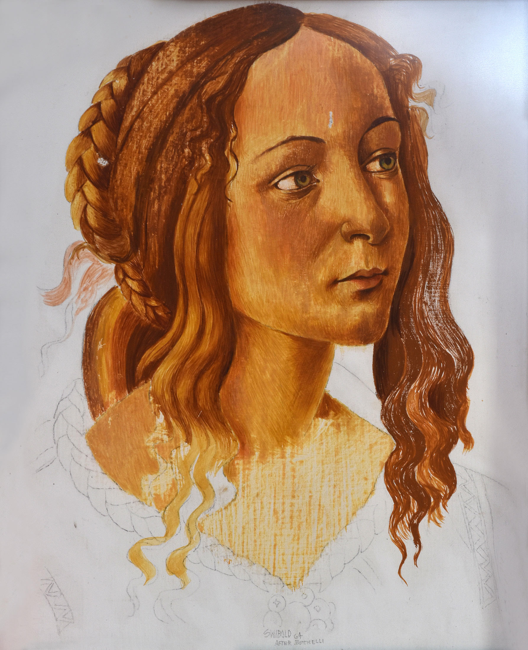 Botticelli Egg Tempera Painting