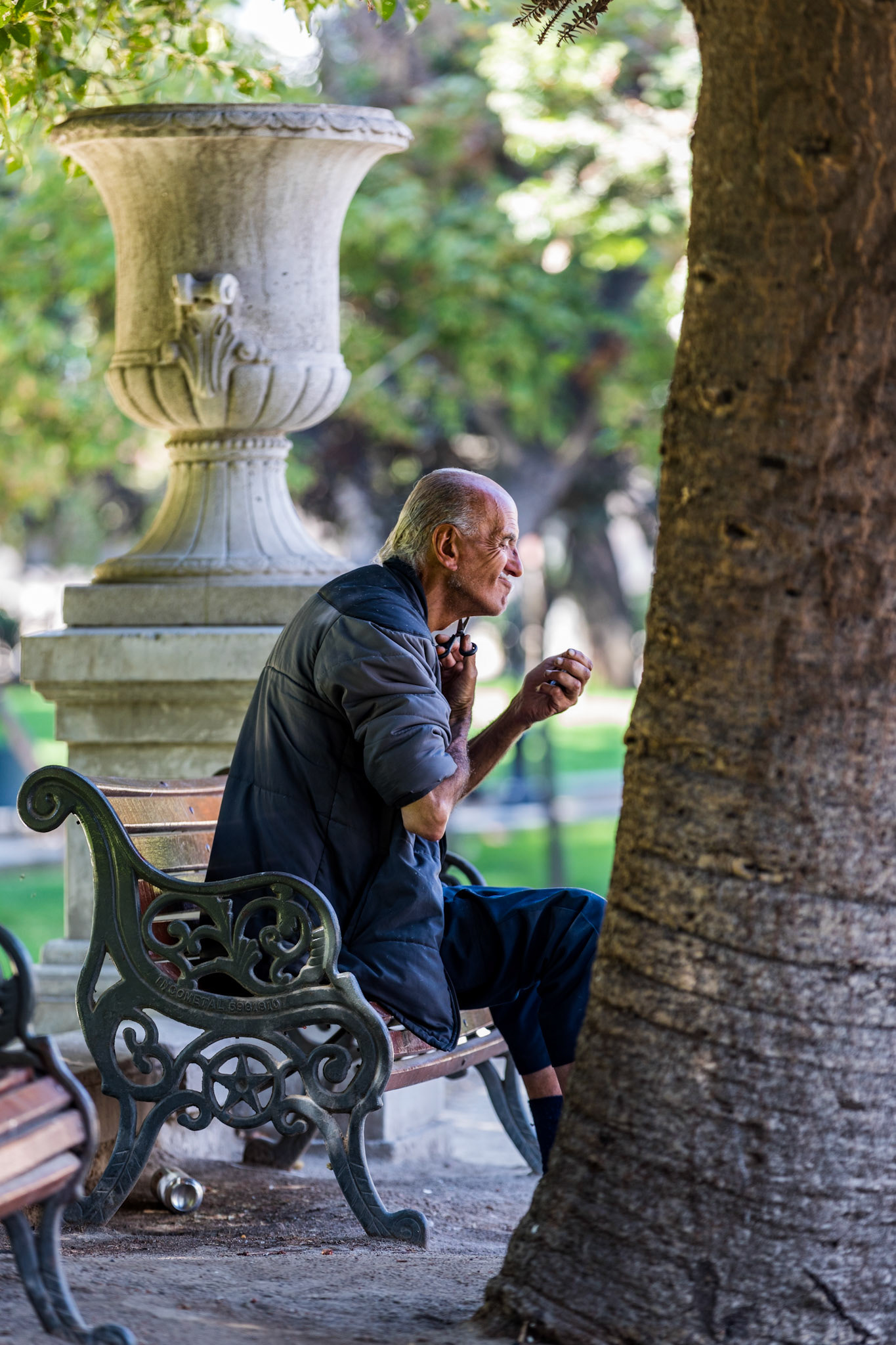 Shaving in the Park