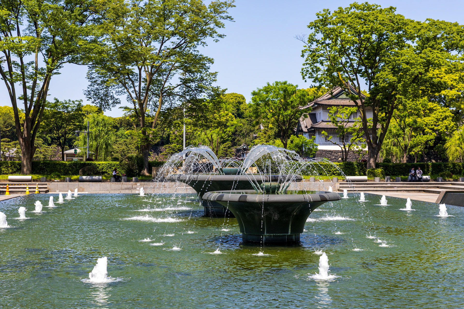 Water park fountains