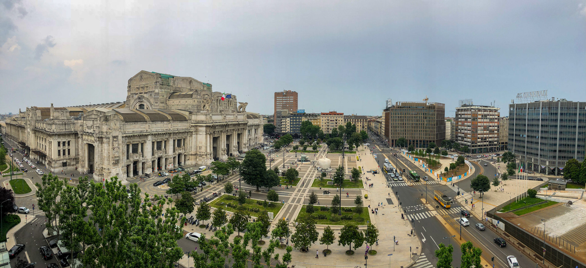 View of Train station from our hotel room