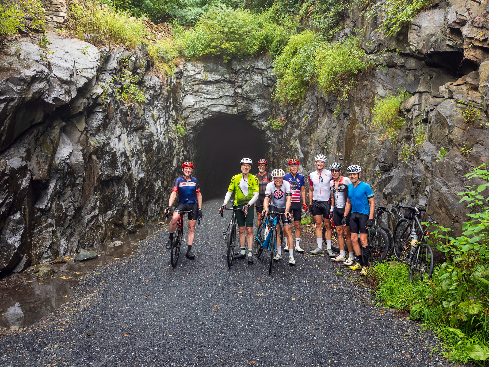 Before an adventurous trip through the very dark Blue Ridge Tunnel