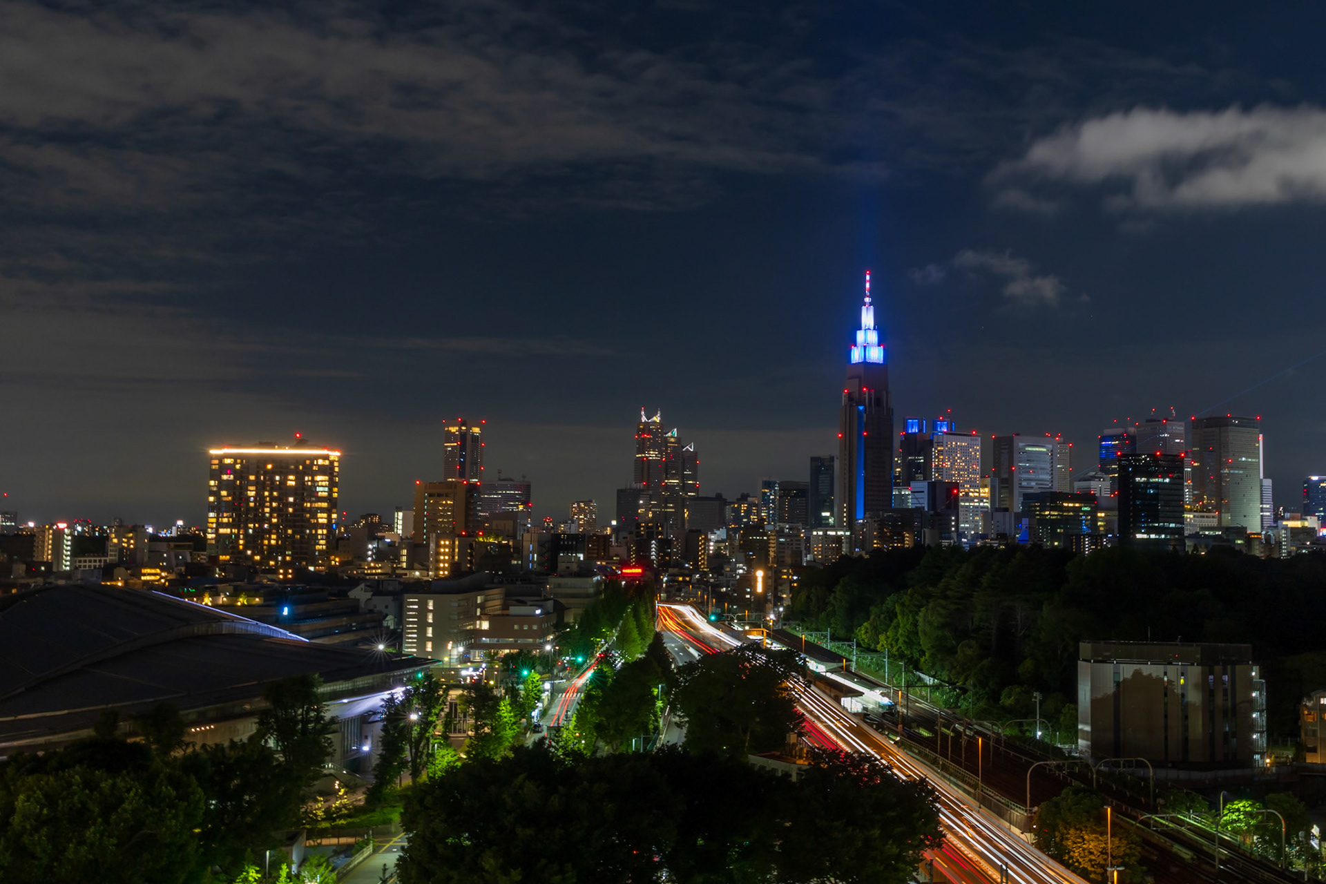 View from our hotel on our last night in Japan