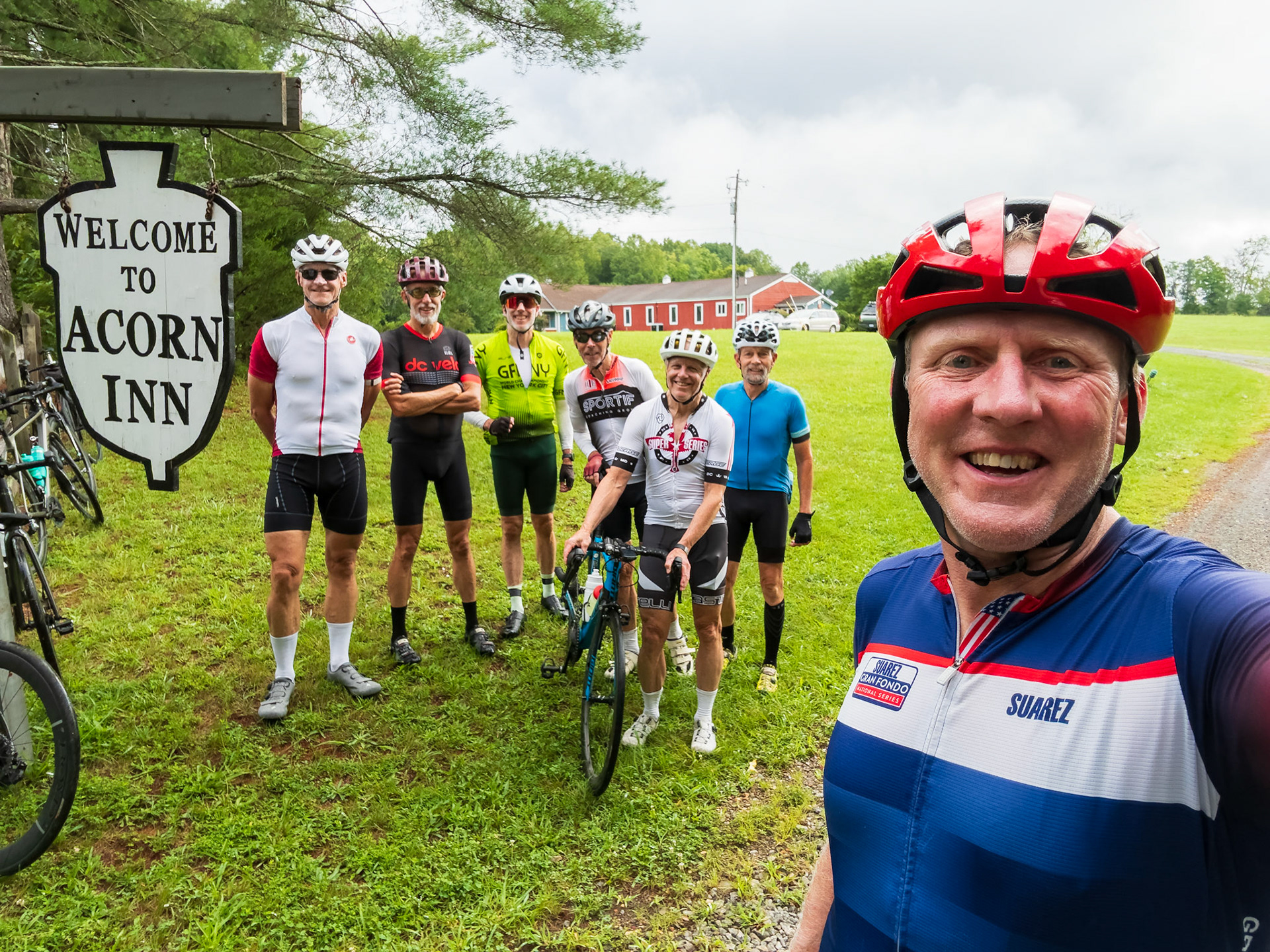 Start of the last ride with the full group