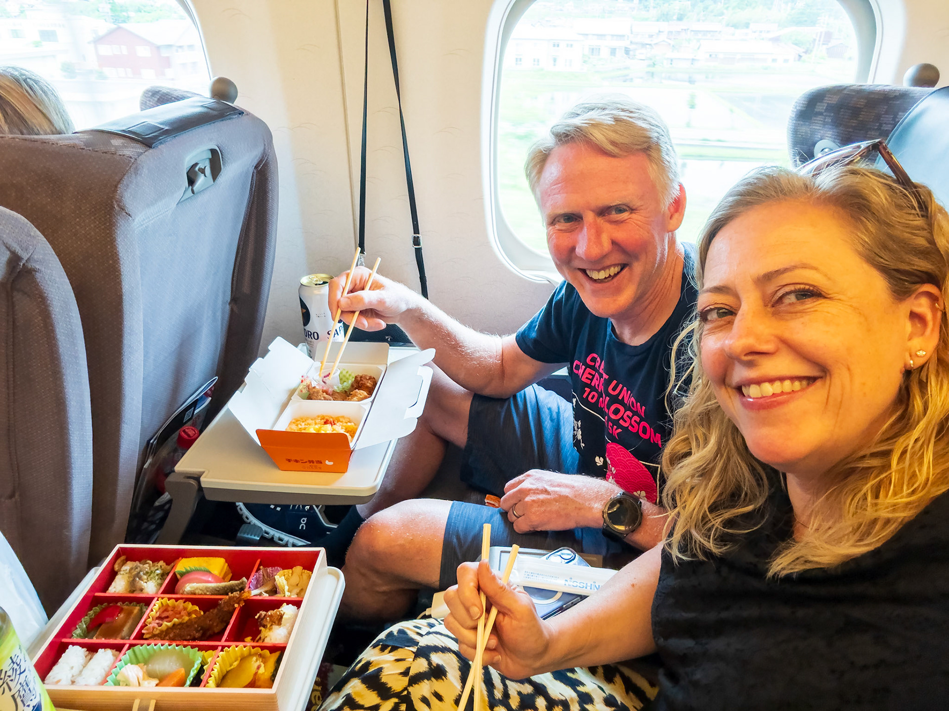 As recommended by everyone, we grabbed some bento boxes to enjoy on the train ride from Tokyo to Hiroshima