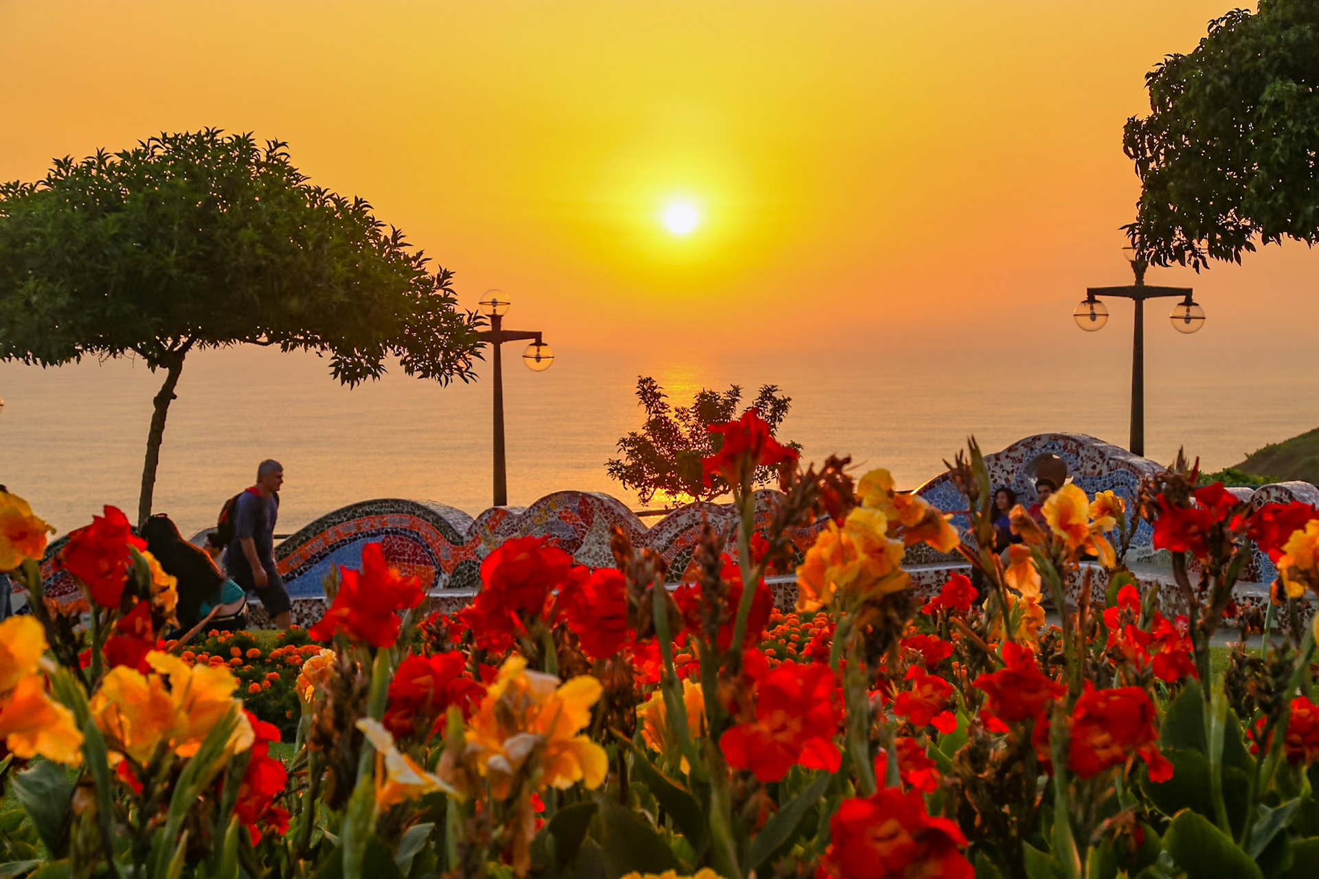 Sunset at Parque del Amor