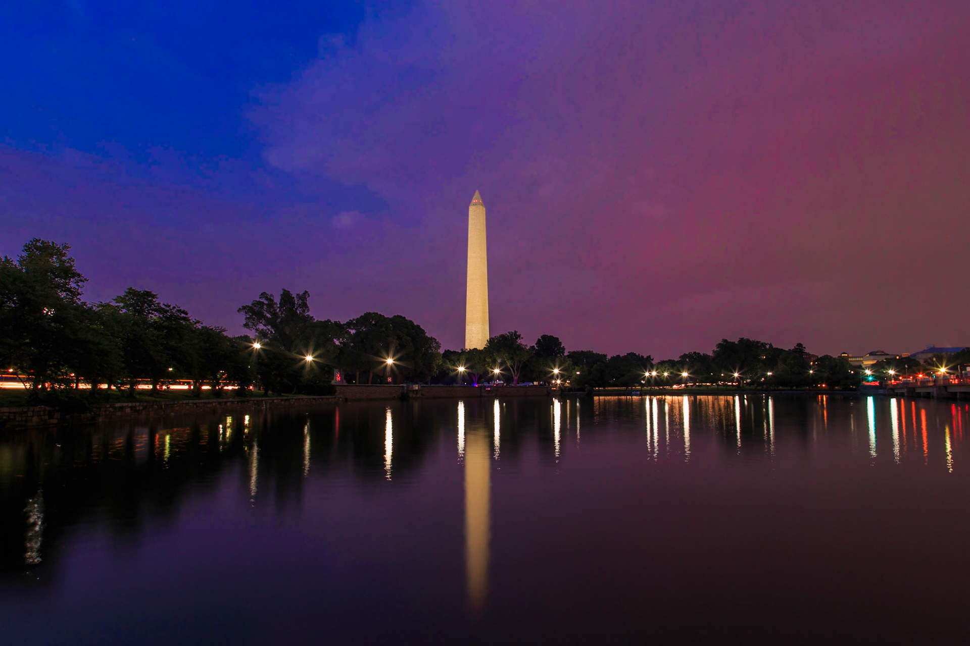 Washington Monument at Dusk