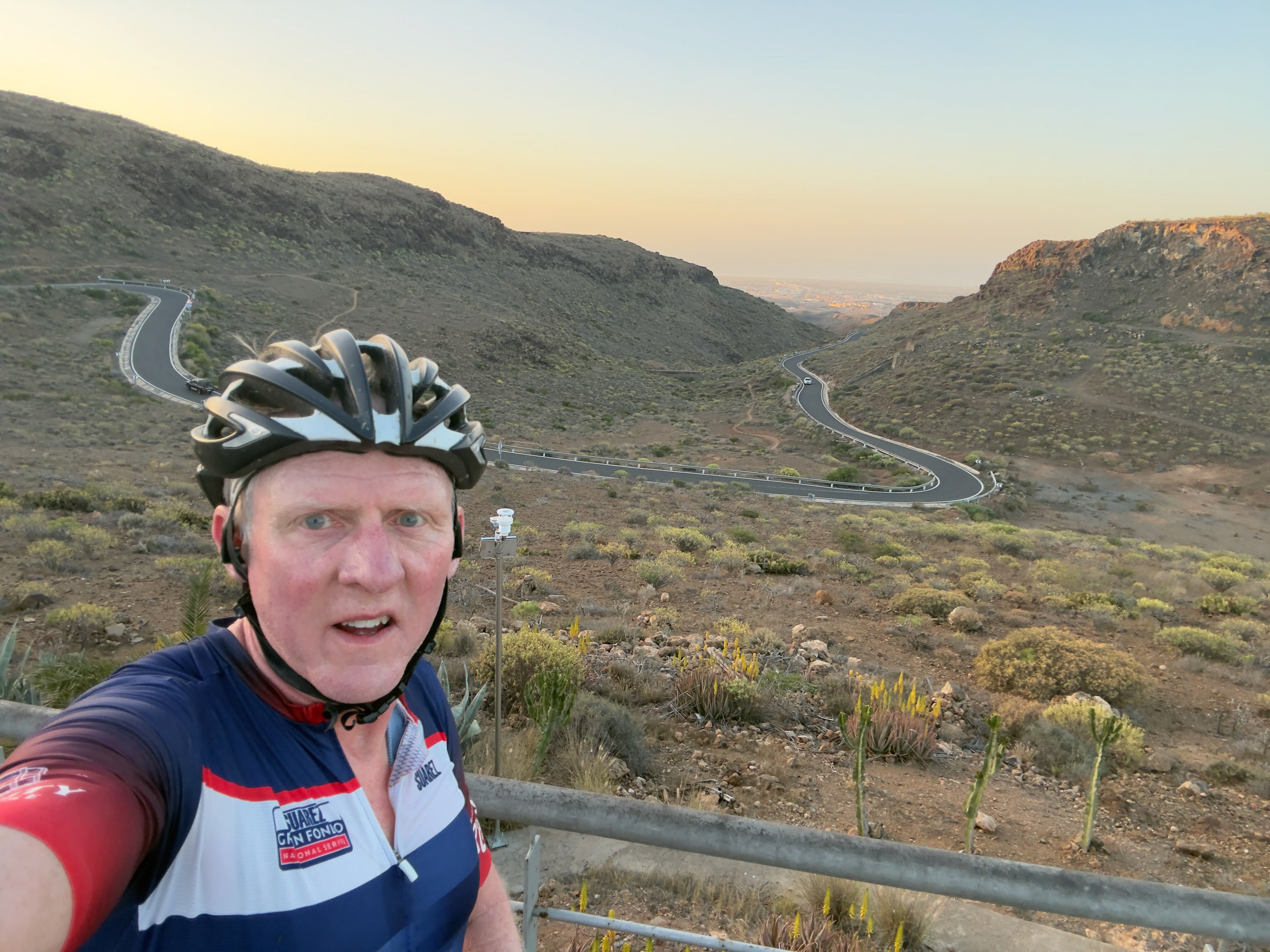 About 30% up the sun had risen and the views were getting better and better.