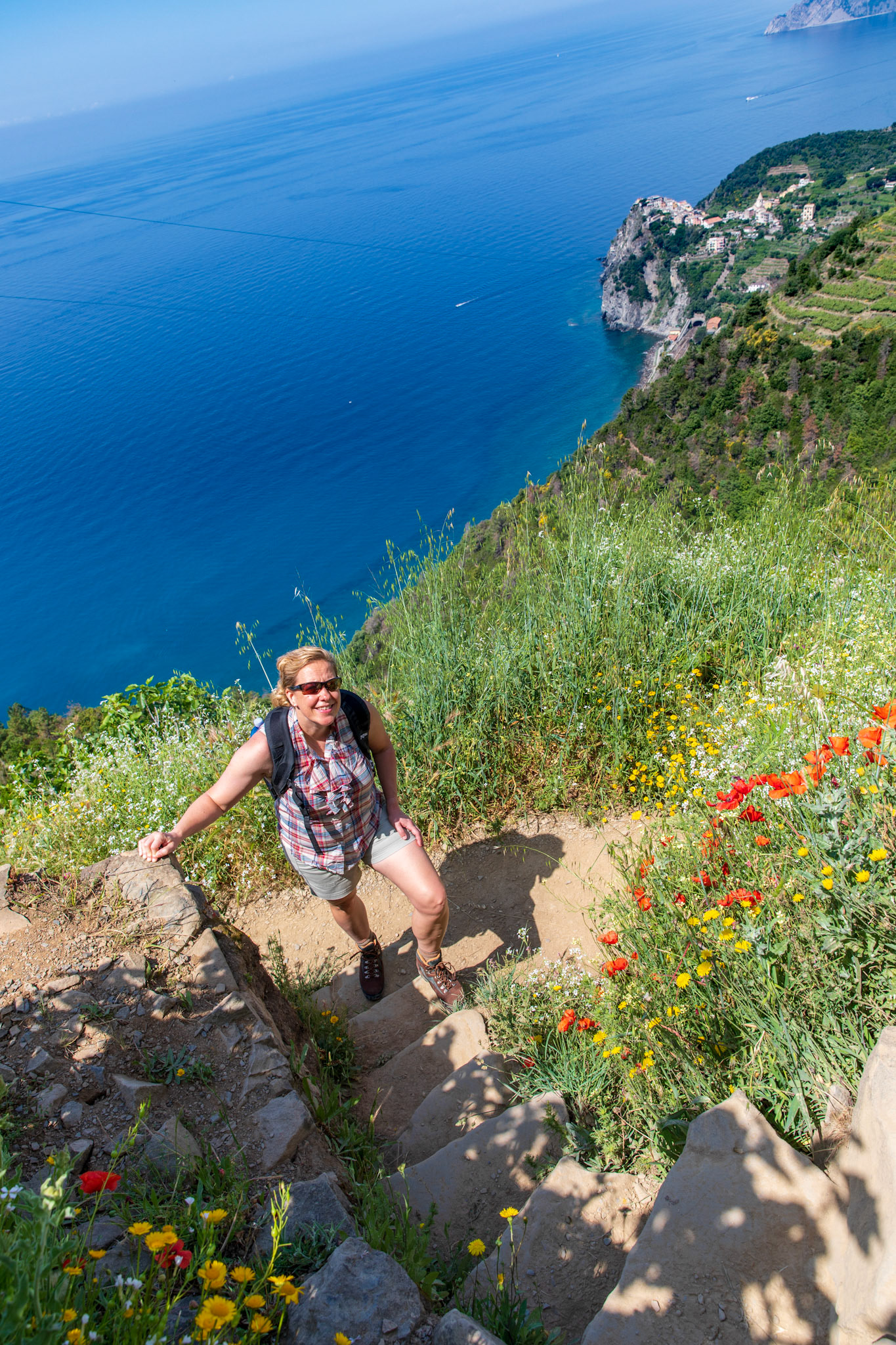 Hiking from town to town