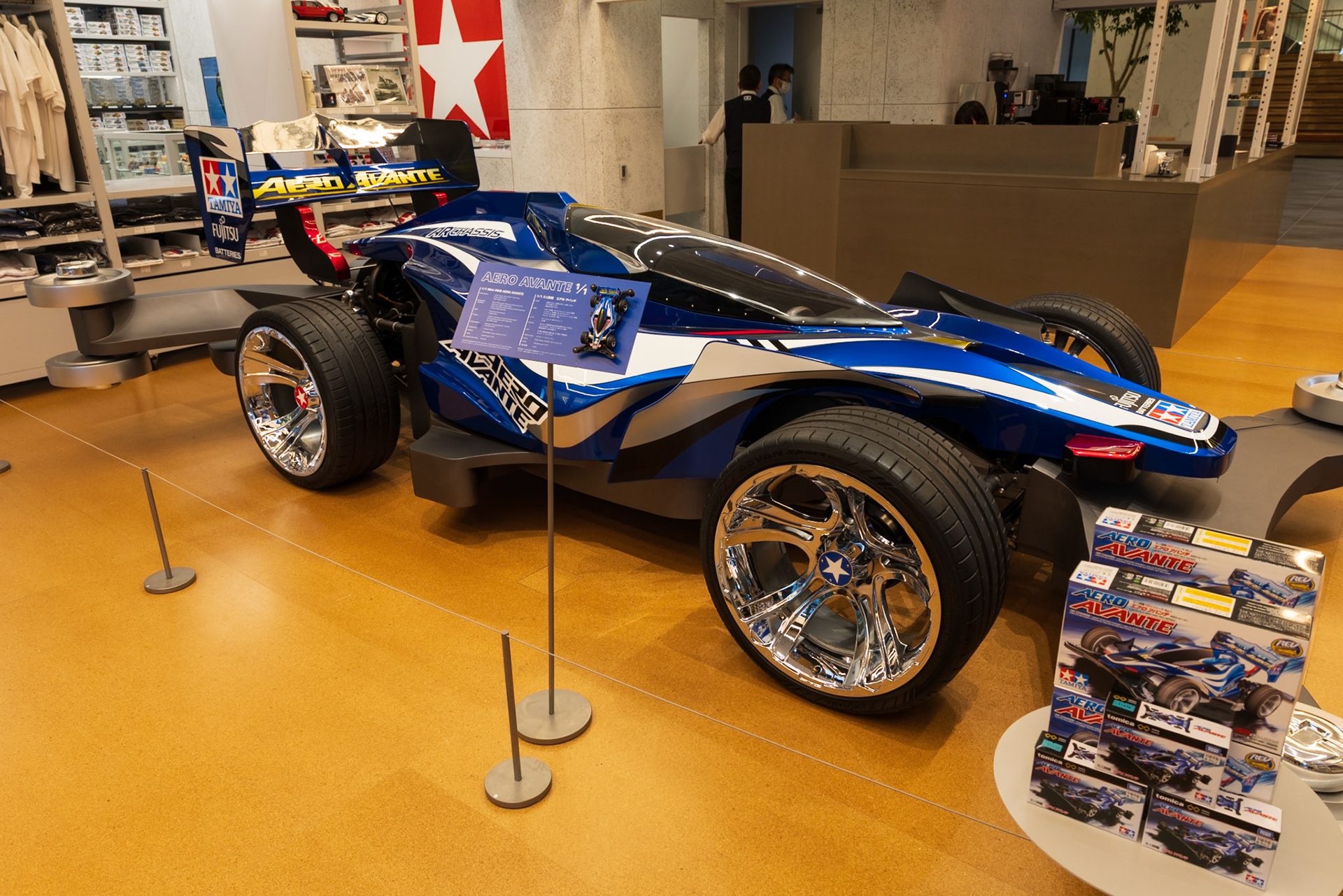 This was a working reproduction of one of their model race cars, it was by far the coolest car we saw on the trip.