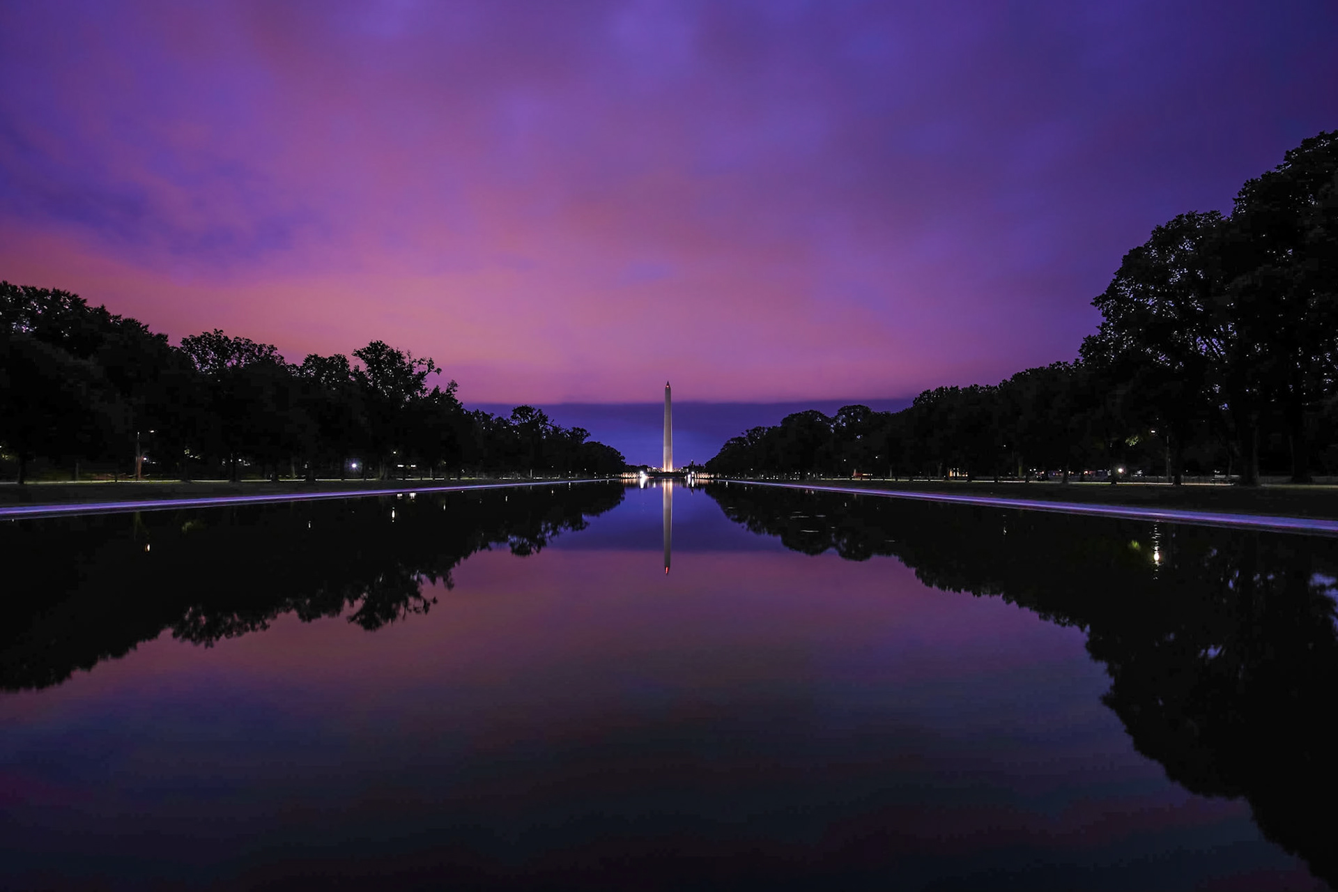 Washington Monument at Dusk