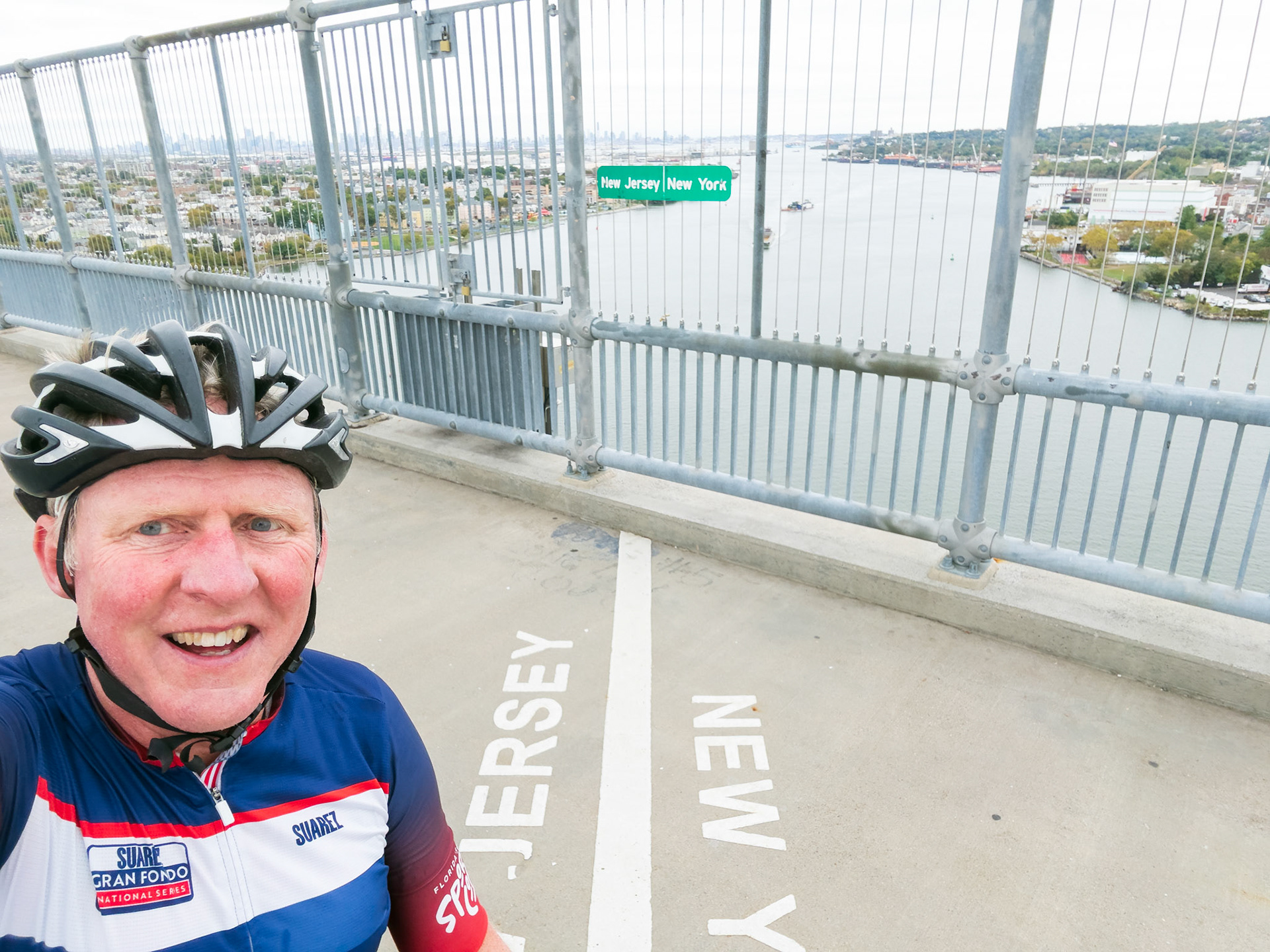 Crossing back into NY for a few miles before crossing back into NJ